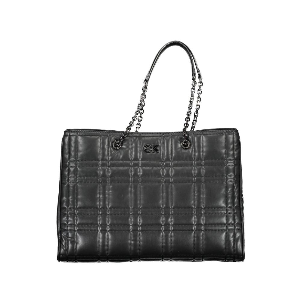 Calvin Klein Schwarze Polyester-Handtasche