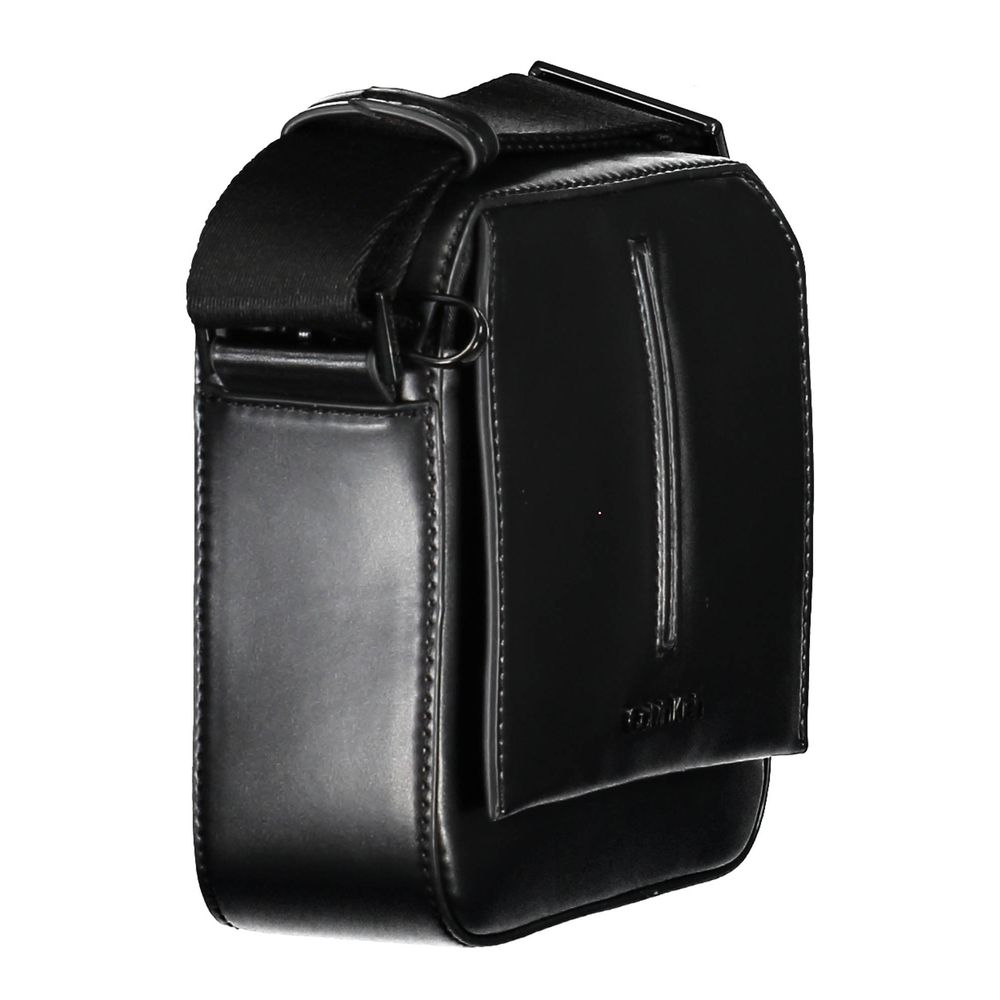 Calvin Klein – Schwarze Polyester-Umhängetasche