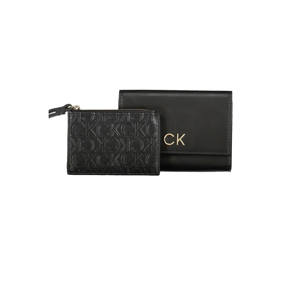 Calvin Klein Schwarze Polyester-Geldbörse