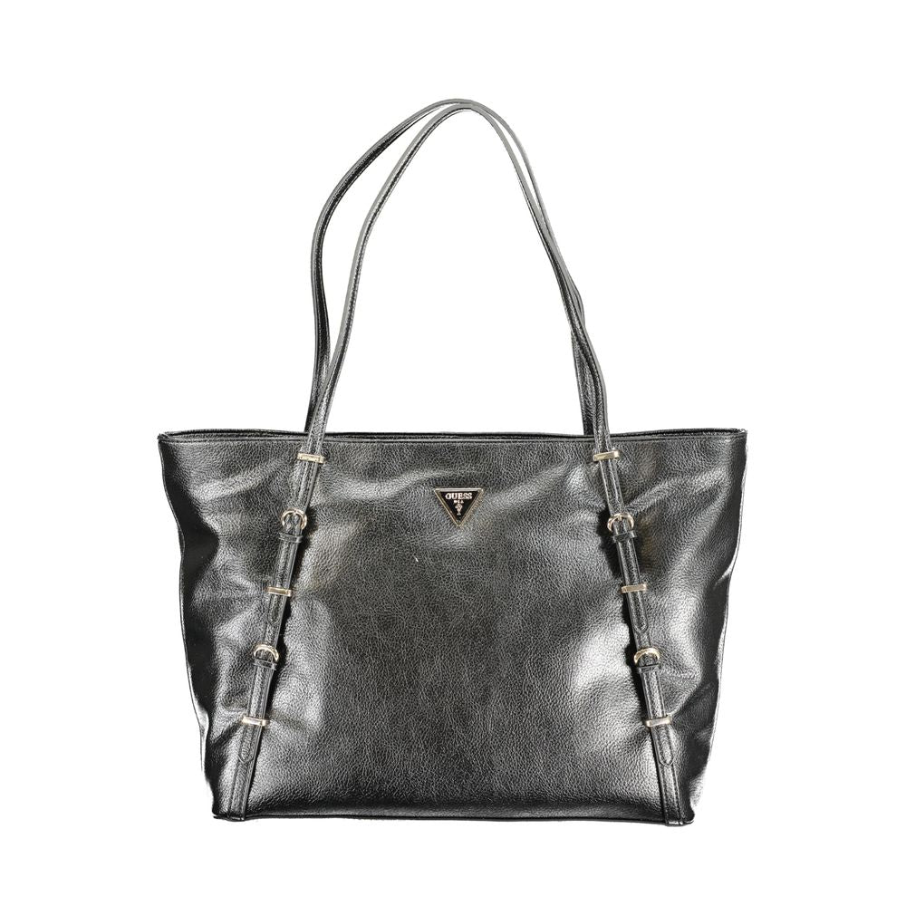 Guess Jeans – Schwarze Polyethylen-Handtasche