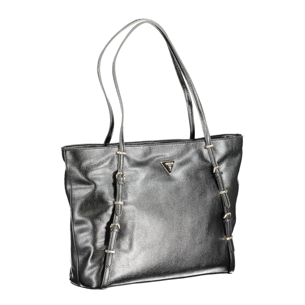 Guess Jeans – Schwarze Polyethylen-Handtasche