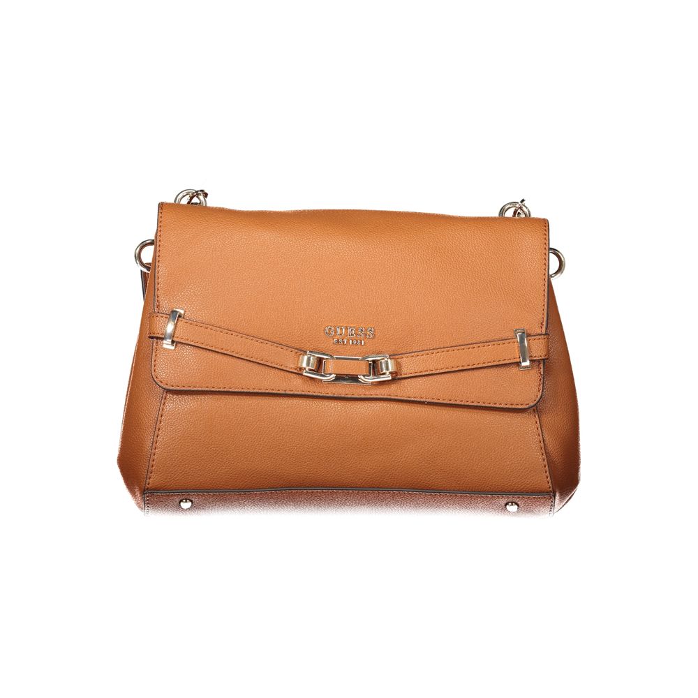 Guess Jeans – Braune Polyethylen-Handtasche