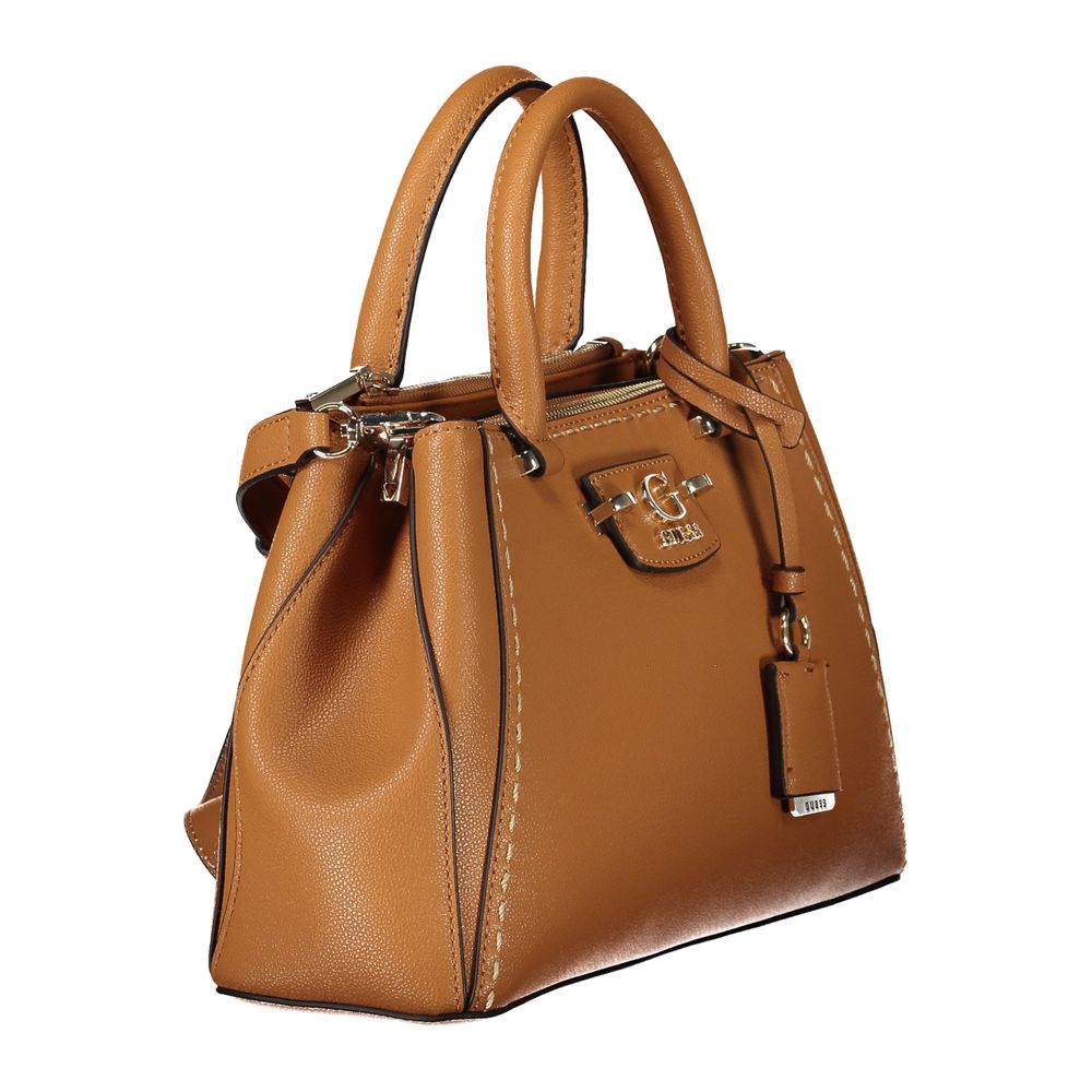 Guess Jeans – Handtasche aus Polyethylen in Braun