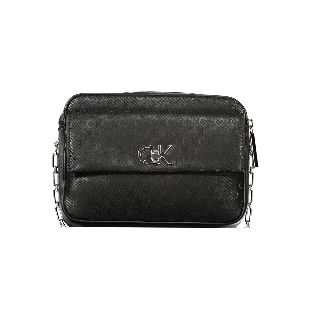 Calvin Klein Schwarze Polyester-Handtasche