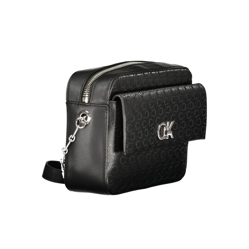 Calvin Klein Schwarze Polyester-Handtasche