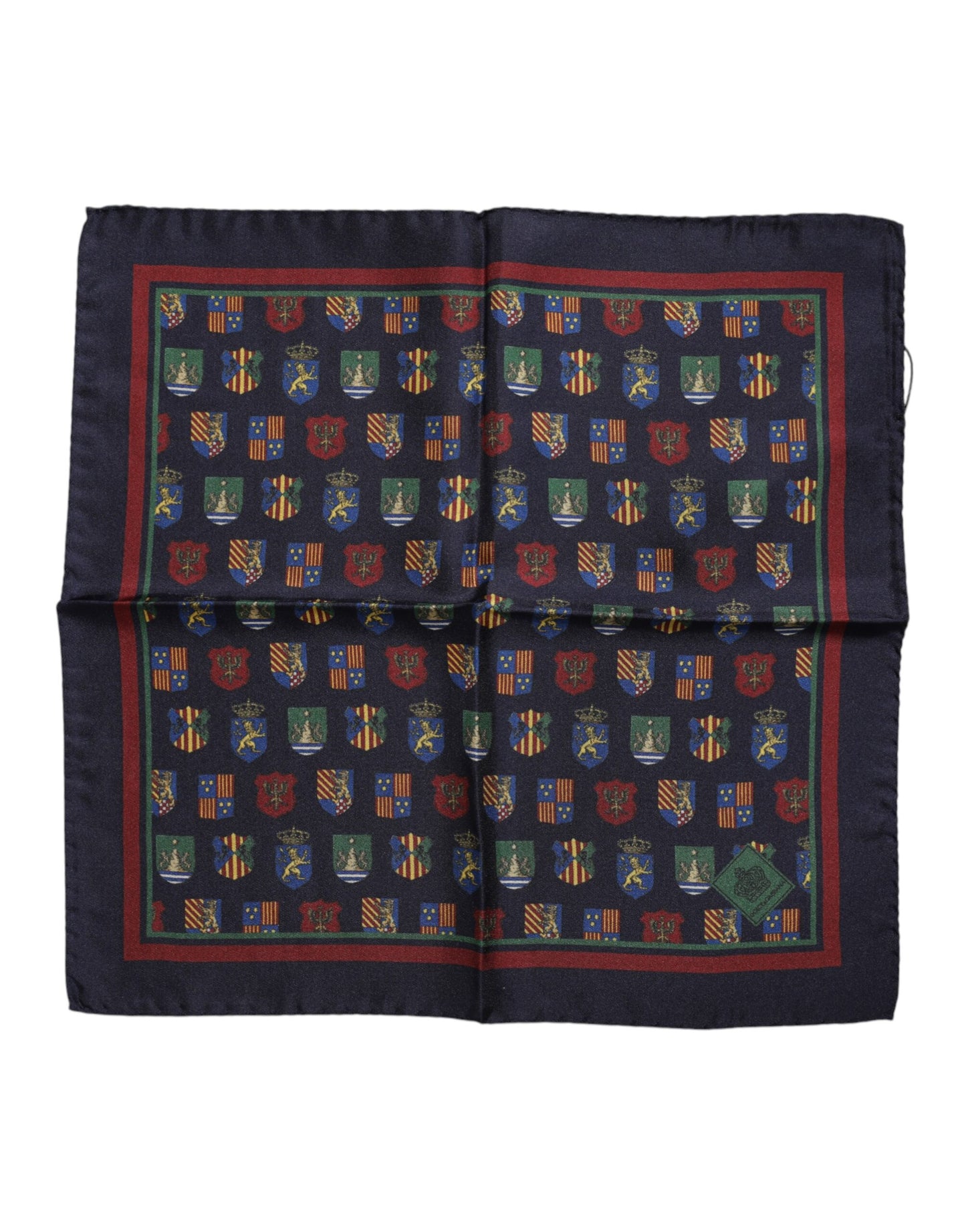Dolce & Gabbana – Quadratischer Foulard-Schal mit mehrfarbigen Medaillen