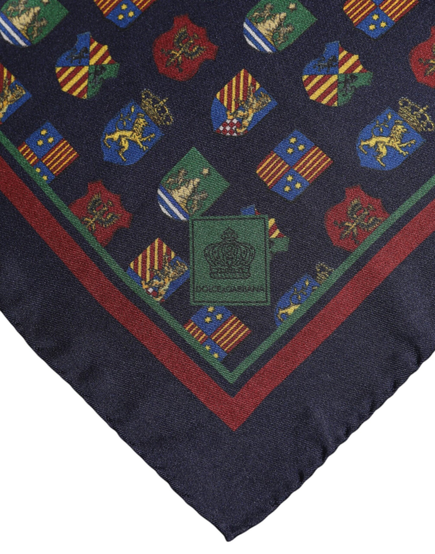 Dolce & Gabbana – Quadratischer Foulard-Schal mit mehrfarbigen Medaillen