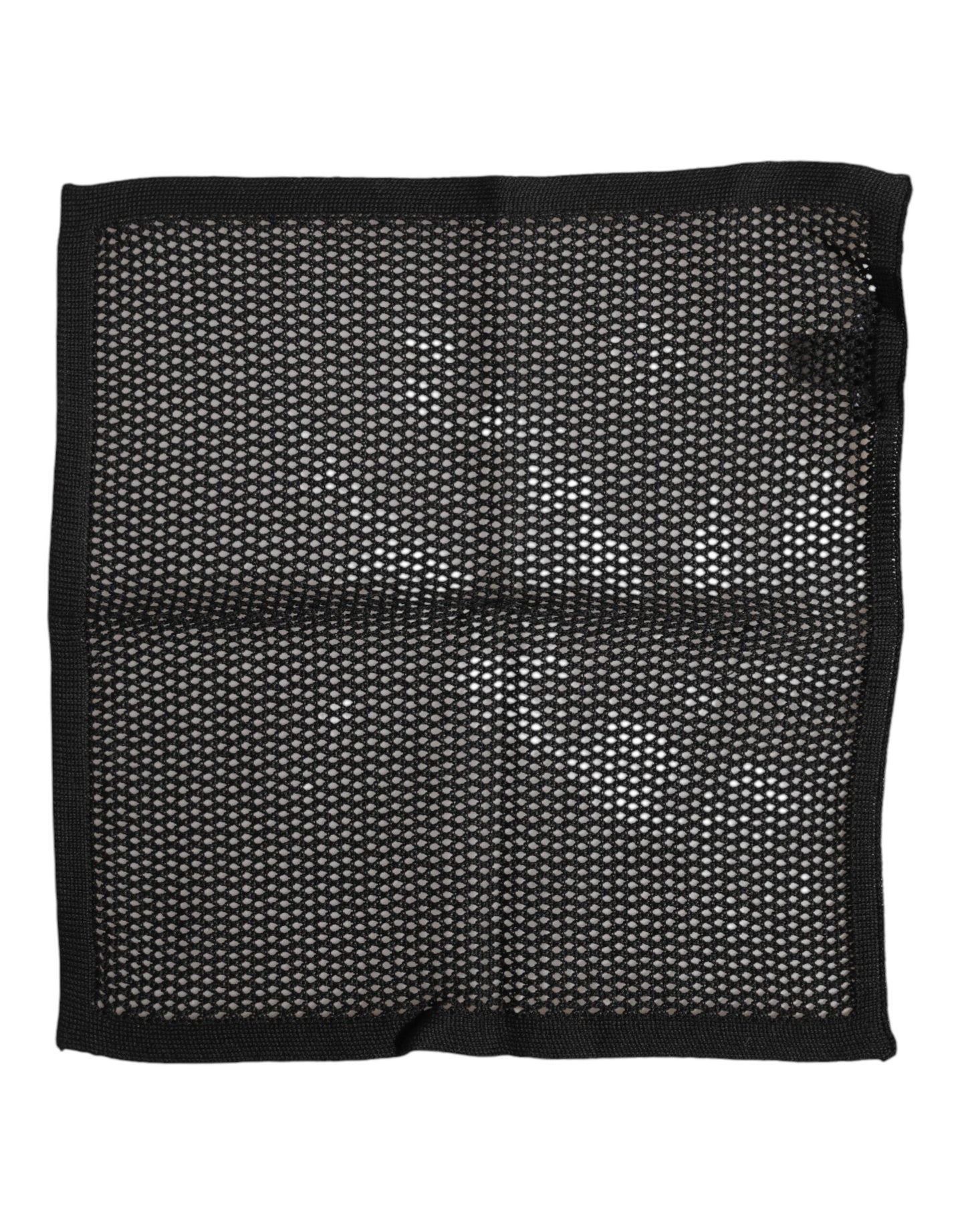 Dolce & Gabbana – Schwarz gemusterter quadratischer Foulard-Schal aus Baumwolle