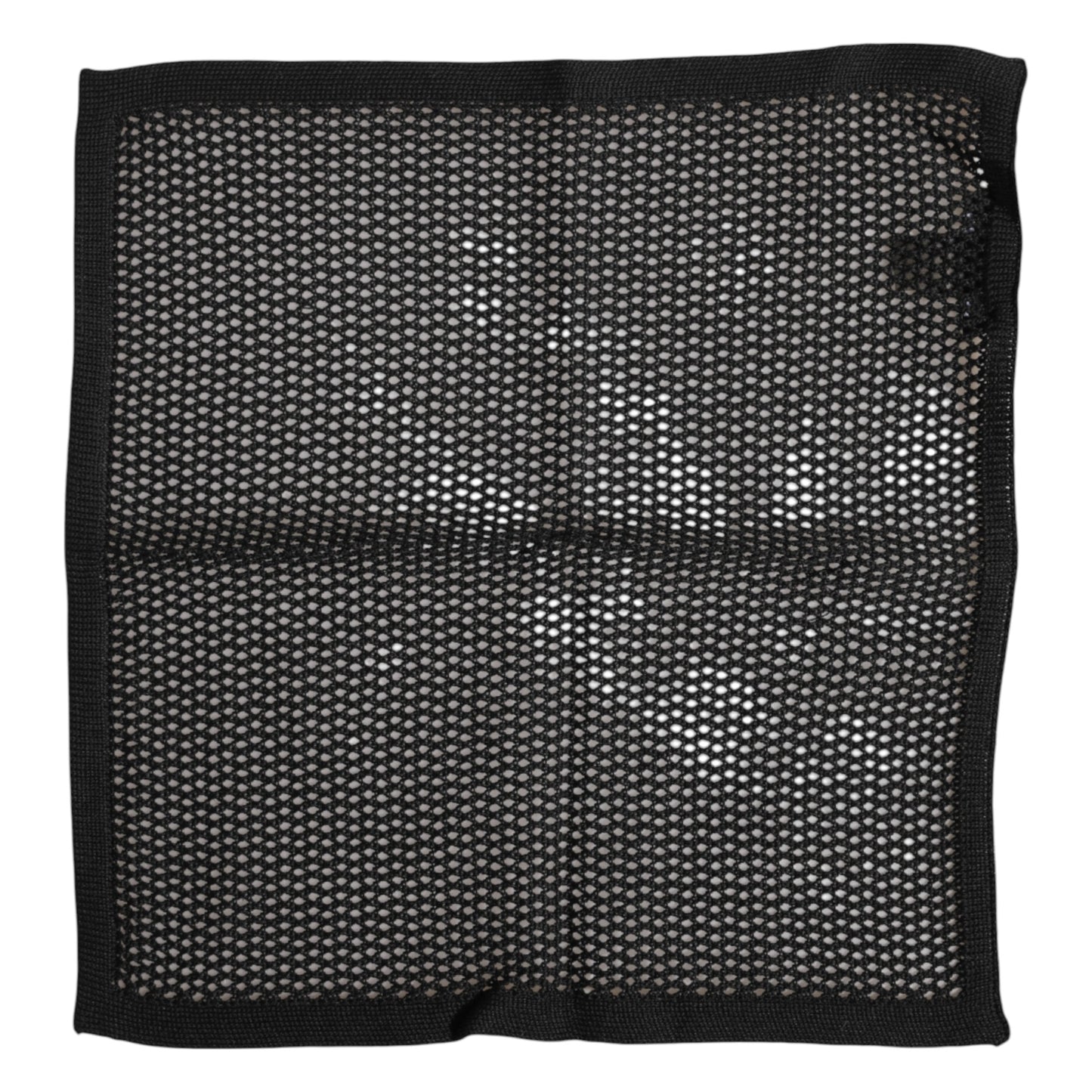 Dolce & Gabbana – Schwarz gemusterter quadratischer Foulard-Schal aus Baumwolle
