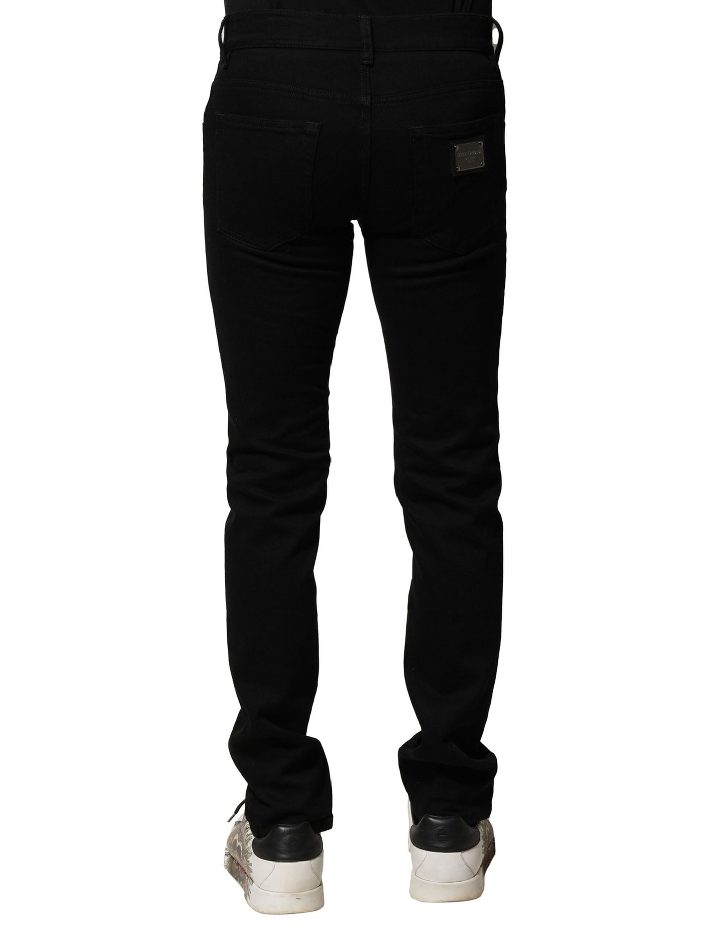 Dolce & Gabbana Schwarze Skinny-Jeans aus Baumwollstretch für Herren