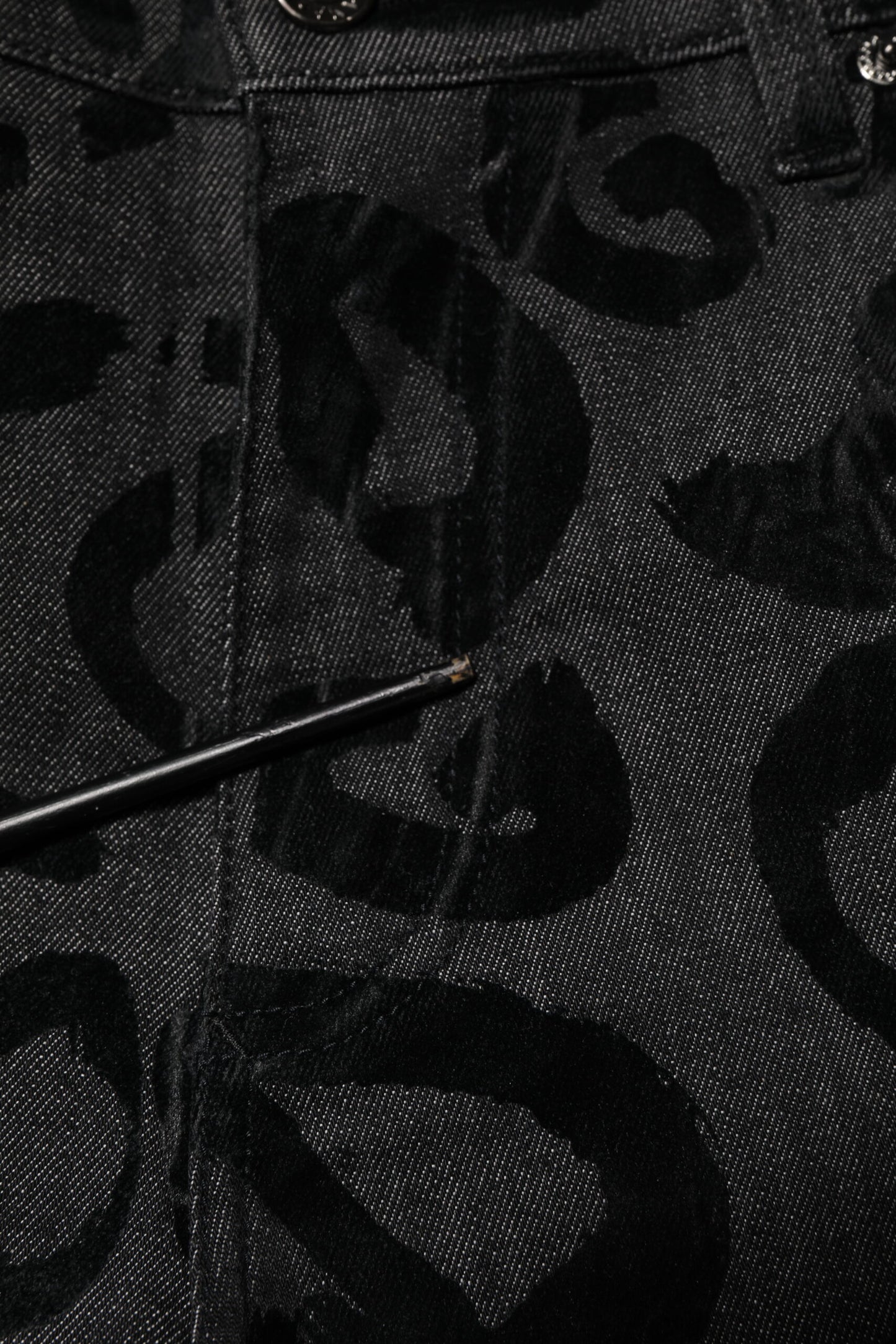 Dolce & Gabbana Graue, gerade geschnittene Jeans aus Baumwolle mit DG-Logo für Herren