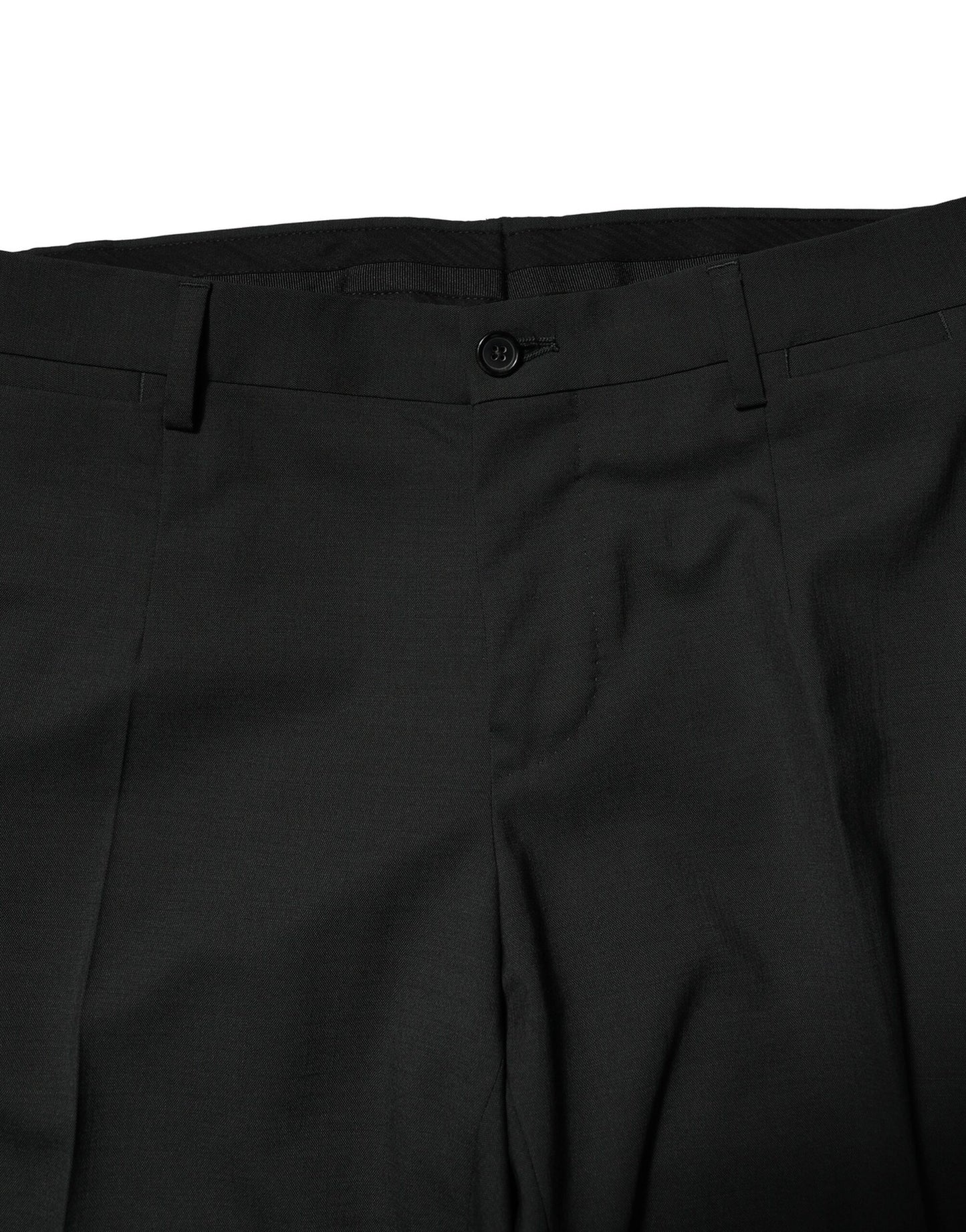 Dolce & Gabbana – Zweiteiliger, einreihiger Anzug aus schwarzer Wolle