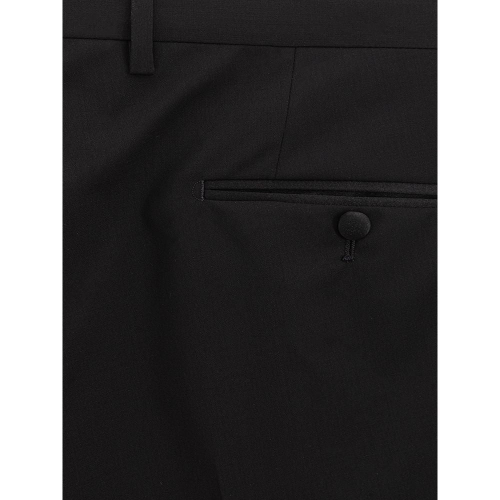 Schwarze Wollhose von Dolce & Gabbana
