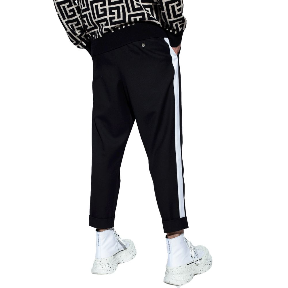 Balmain – Schwarze Jeans und Hose aus Baumwolle