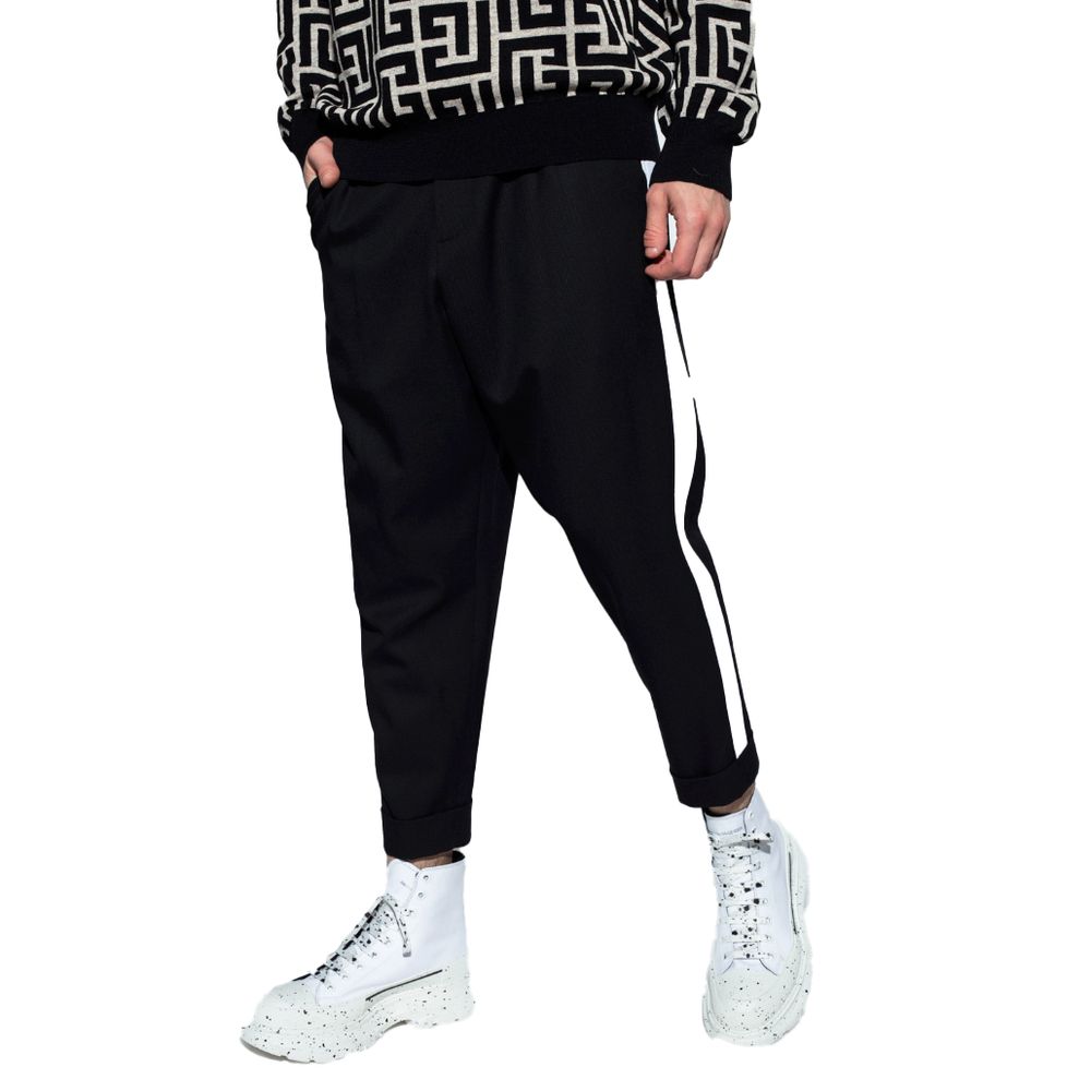 Balmain – Schwarze Jeans und Hose aus Baumwolle