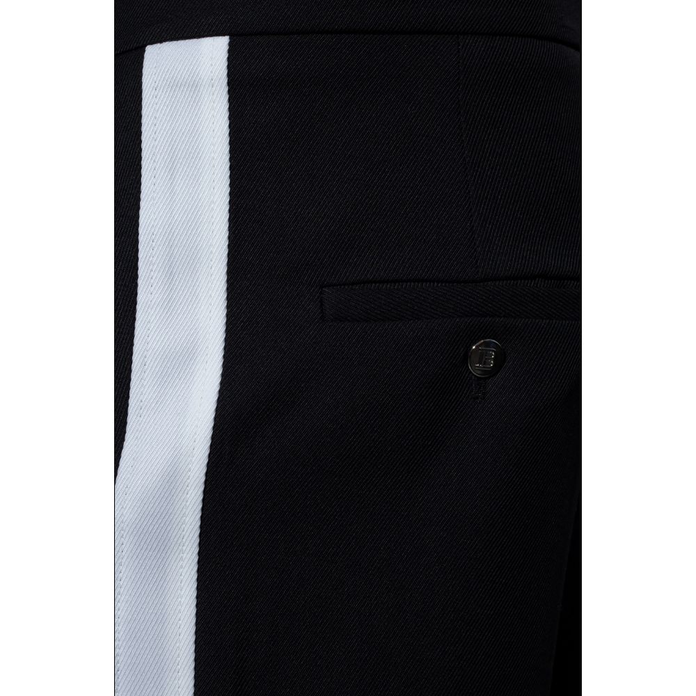 Balmain – Schwarze Jeans und Hose aus Baumwolle