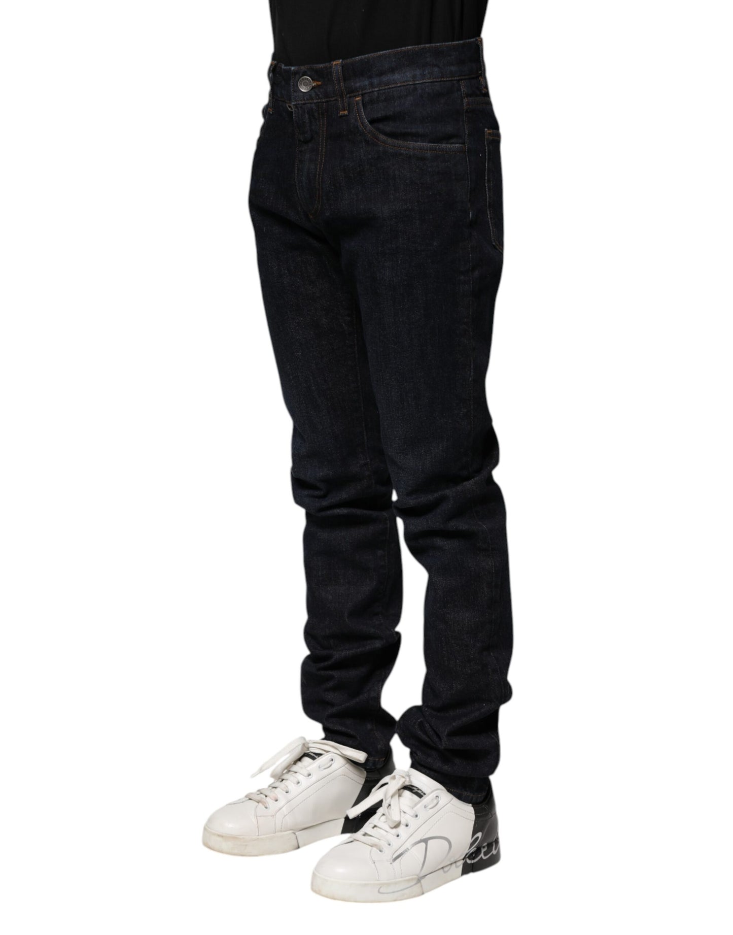 Dolce & Gabbana Schwarze Skinny-Jeans aus Baumwolle für Herren