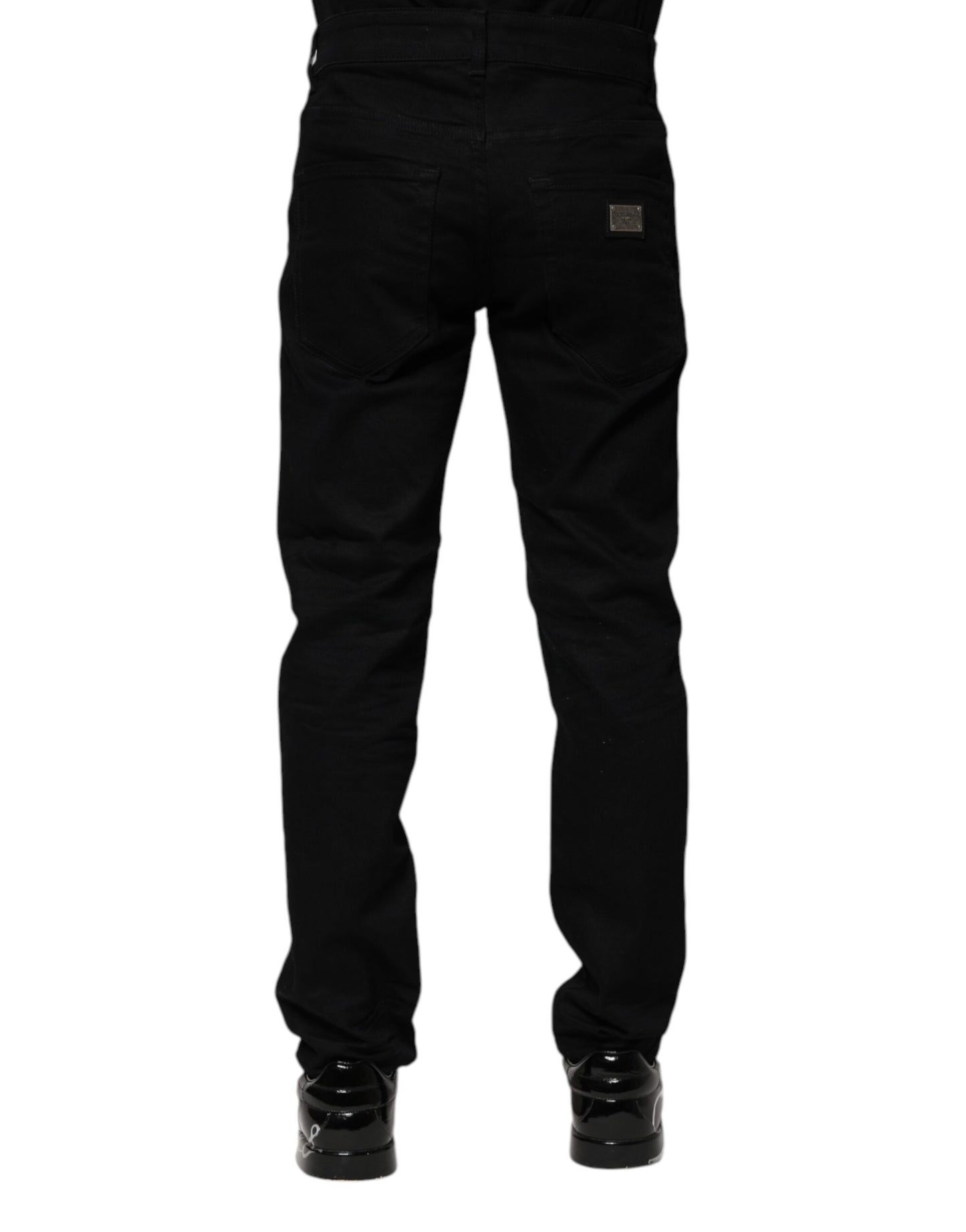 Dolce & Gabbana – Schwarze Skinny-Jeans aus Baumwolle
