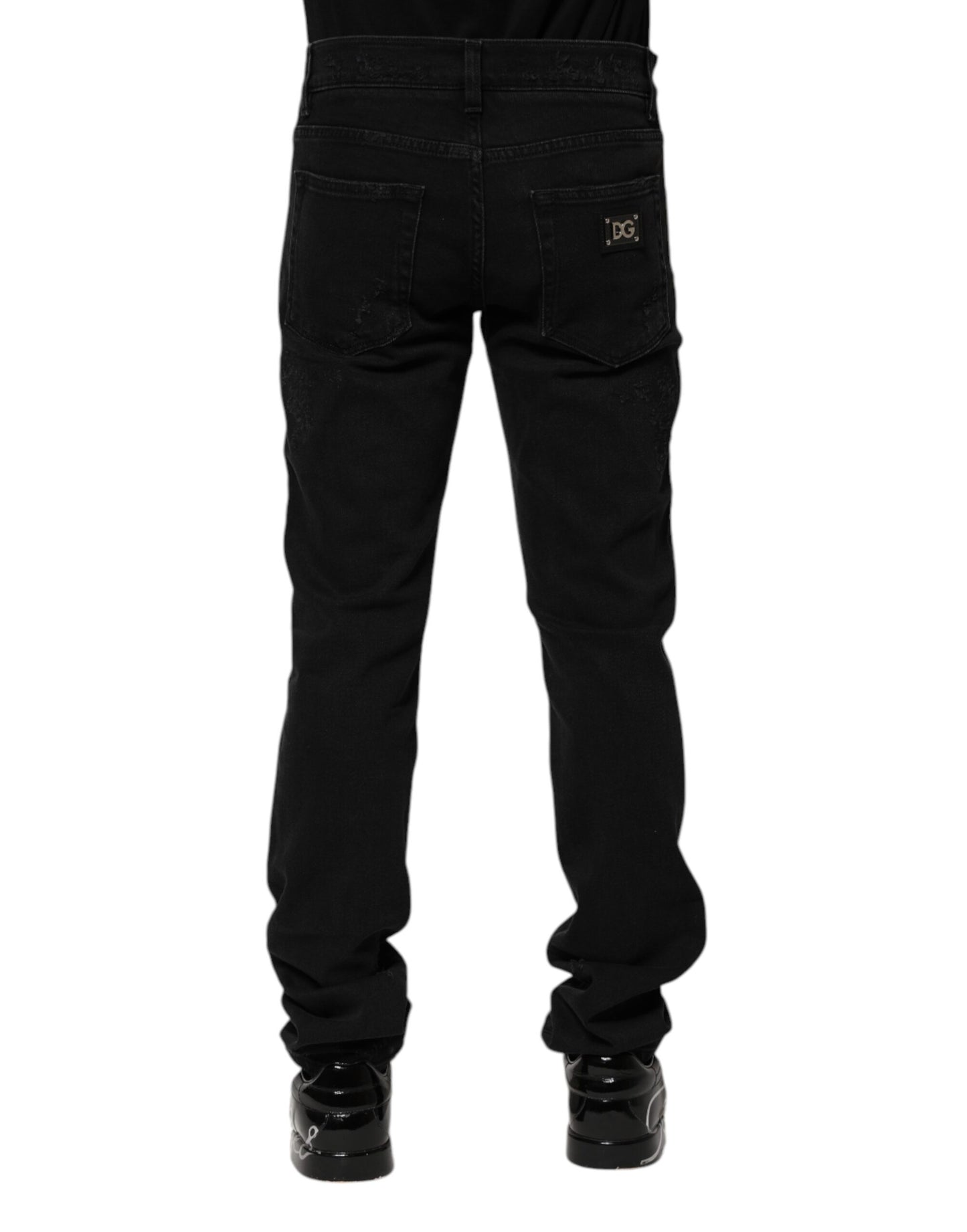 Dolce & Gabbana Schwarze Skinny-Jeans aus Baumwolle für Herren