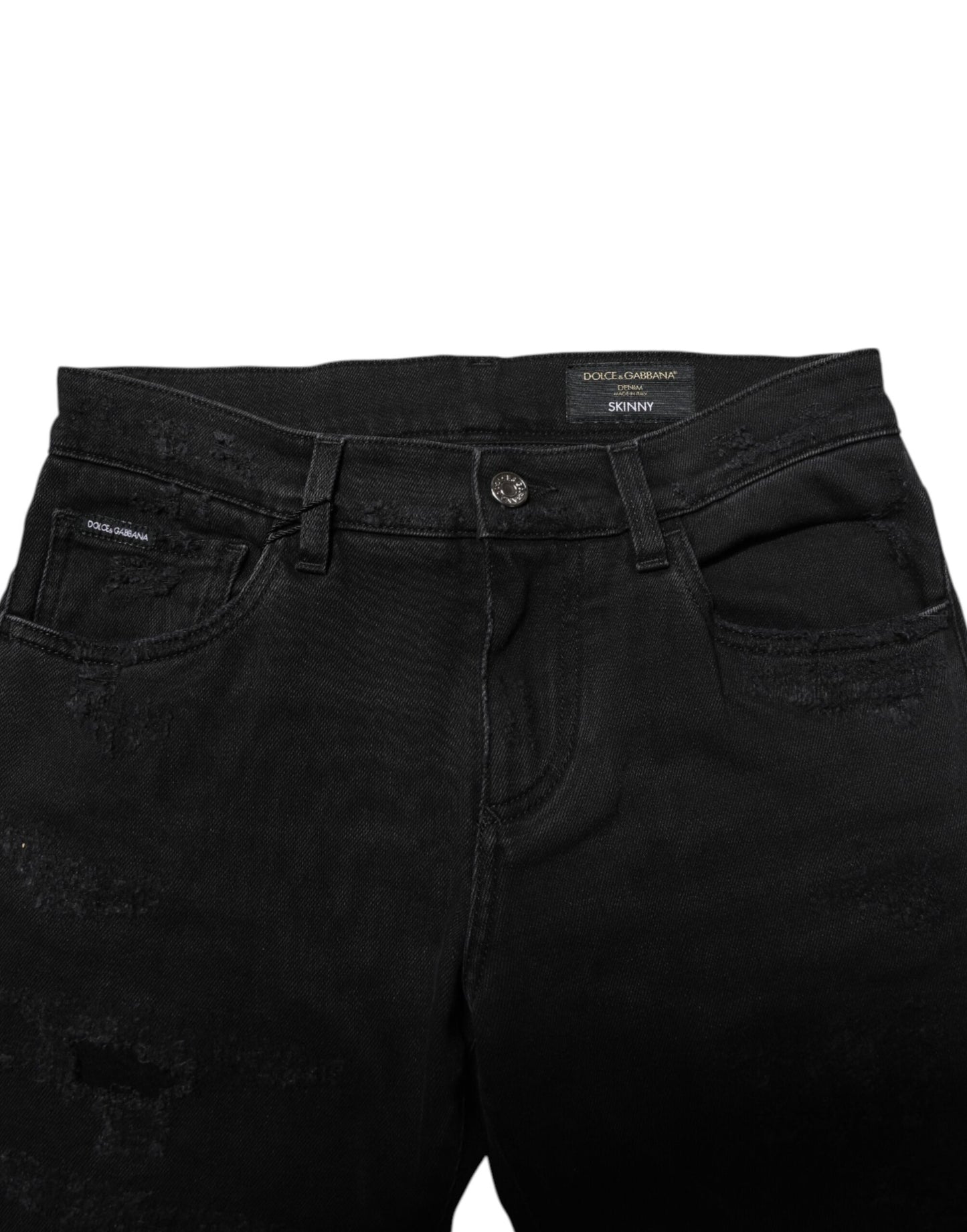 Dolce & Gabbana Schwarze Skinny-Jeans aus Baumwolle für Herren