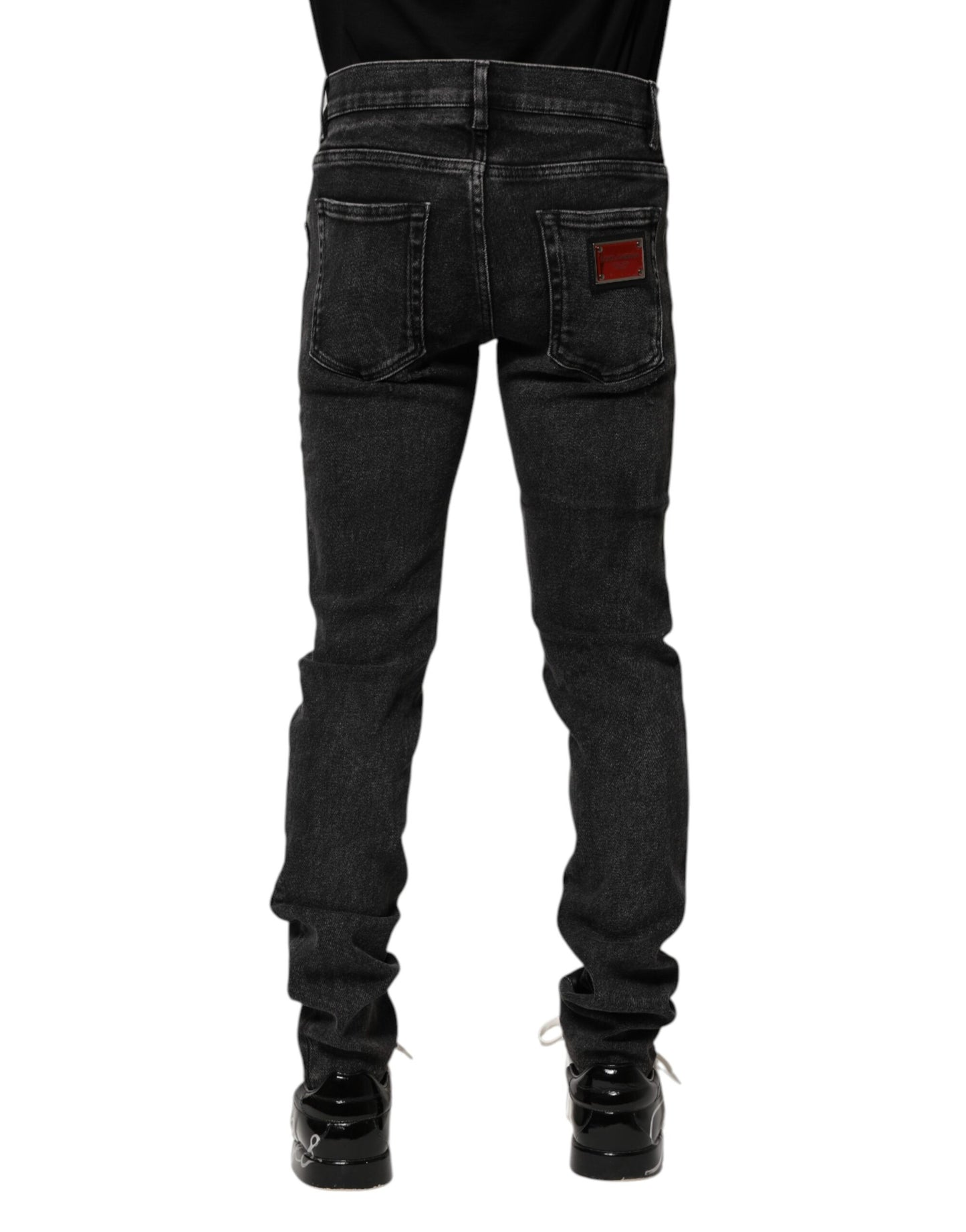 Dolce & Gabbana Schwarze Skinny-Jeans aus Baumwolle für Herren
