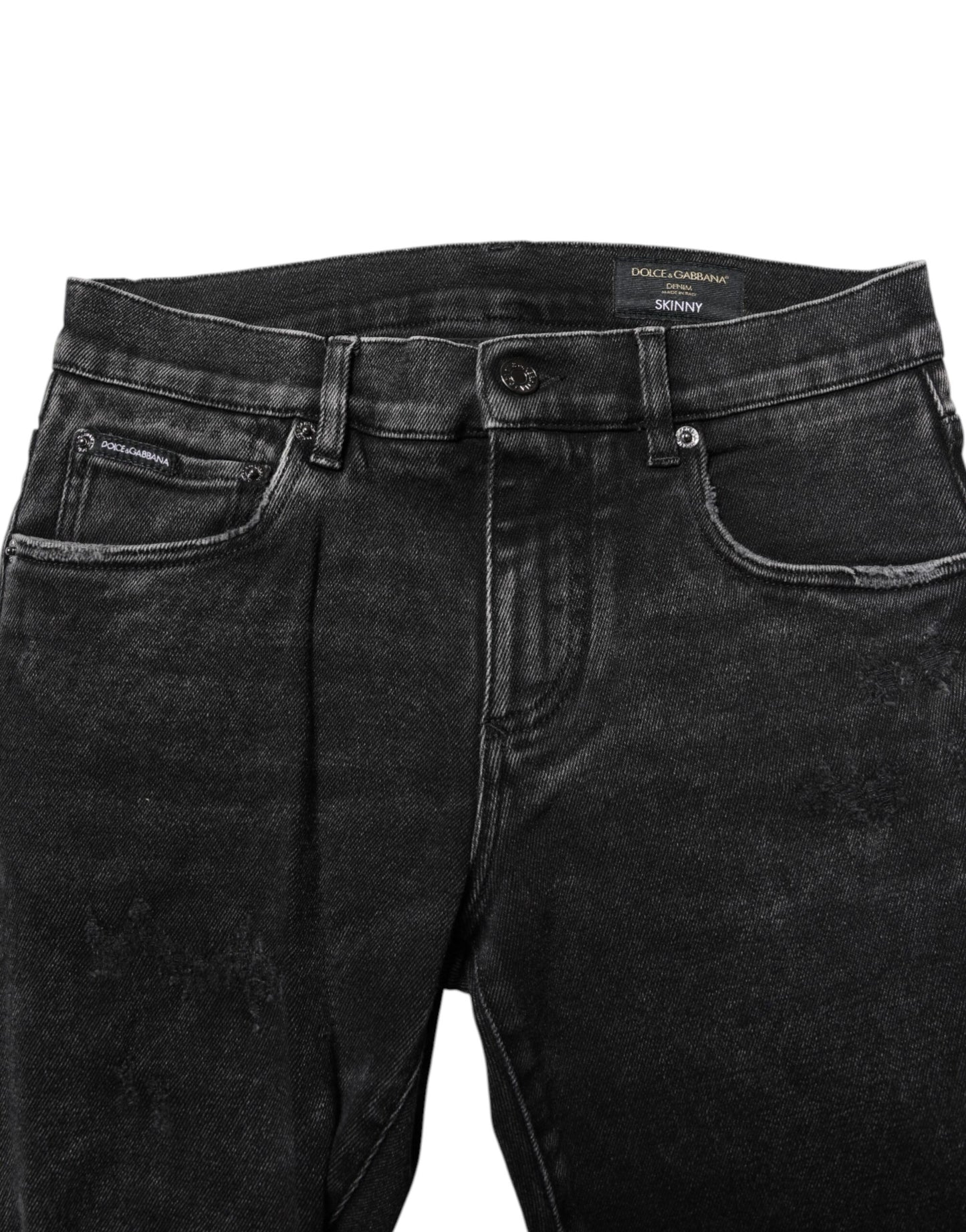 Dolce & Gabbana Schwarze Skinny-Jeans aus Baumwolle für Herren