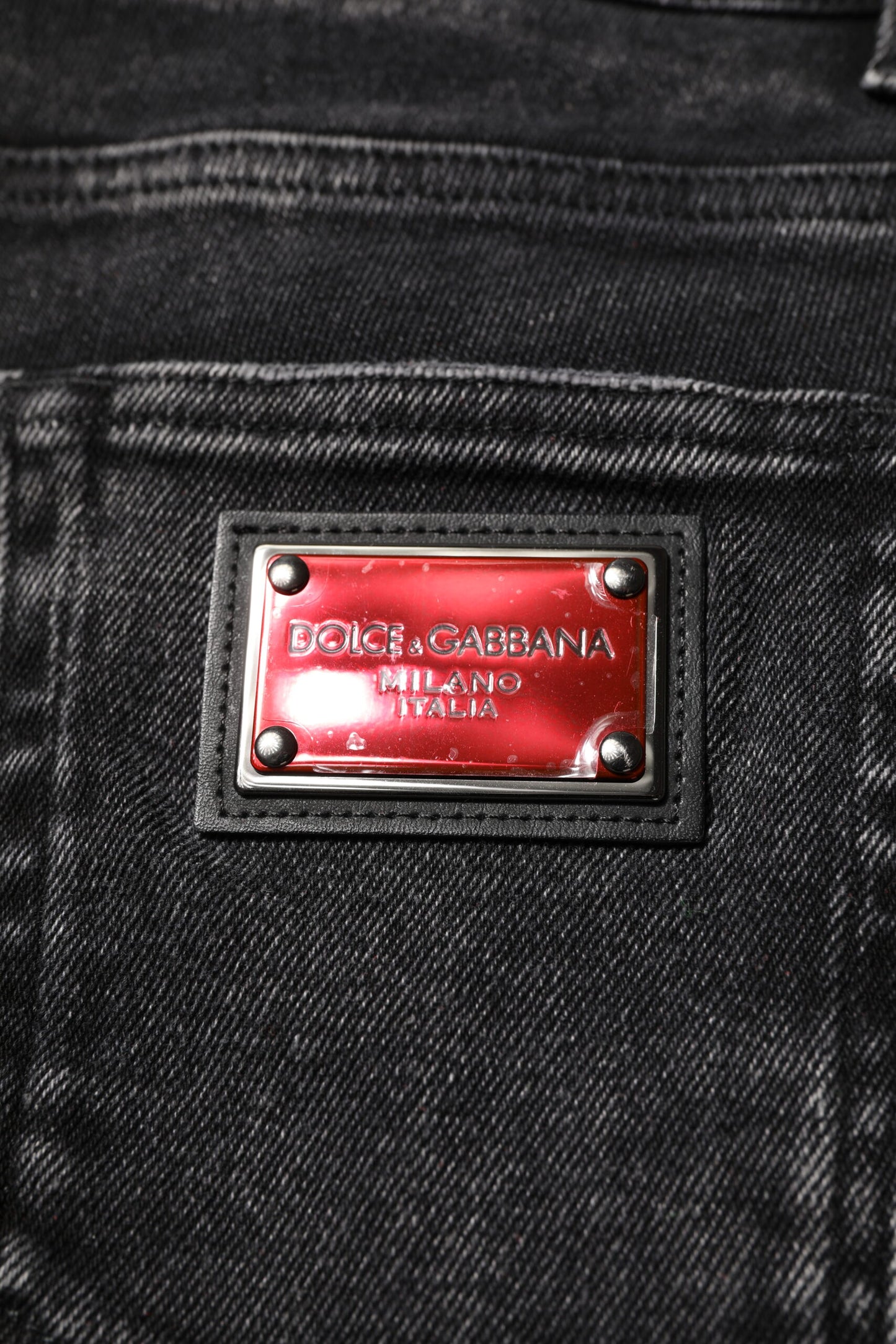 Dolce & Gabbana Schwarze Skinny-Jeans aus Baumwolle für Herren