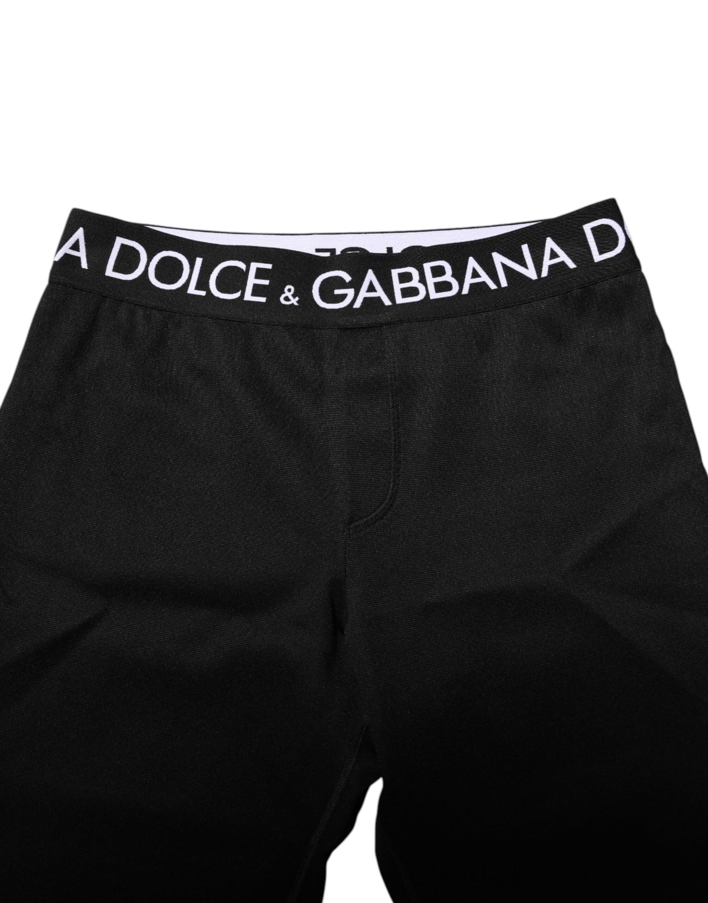 Dolce & Gabbana Schwarze Skinny-Jogginghose aus Nylon für Herren