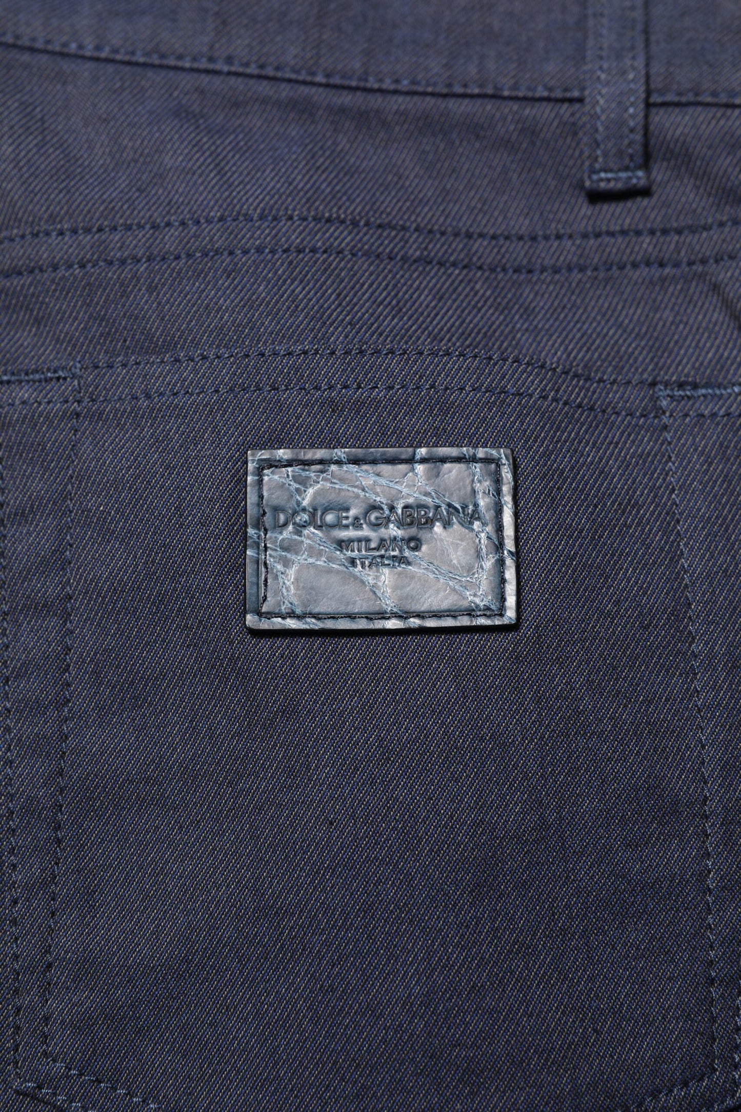 Dolce & Gabbana Dunkelblaue Skinny-Jeans aus Baumwolle