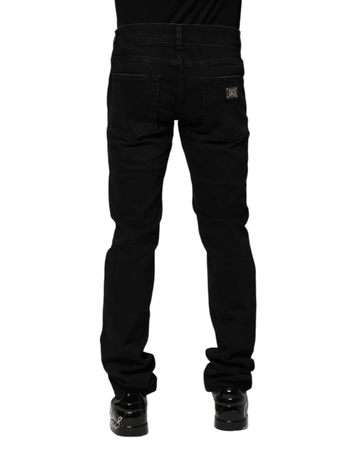 Dolce & Gabbana Schwarze Skinny-Jeans aus Baumwolle für Herren