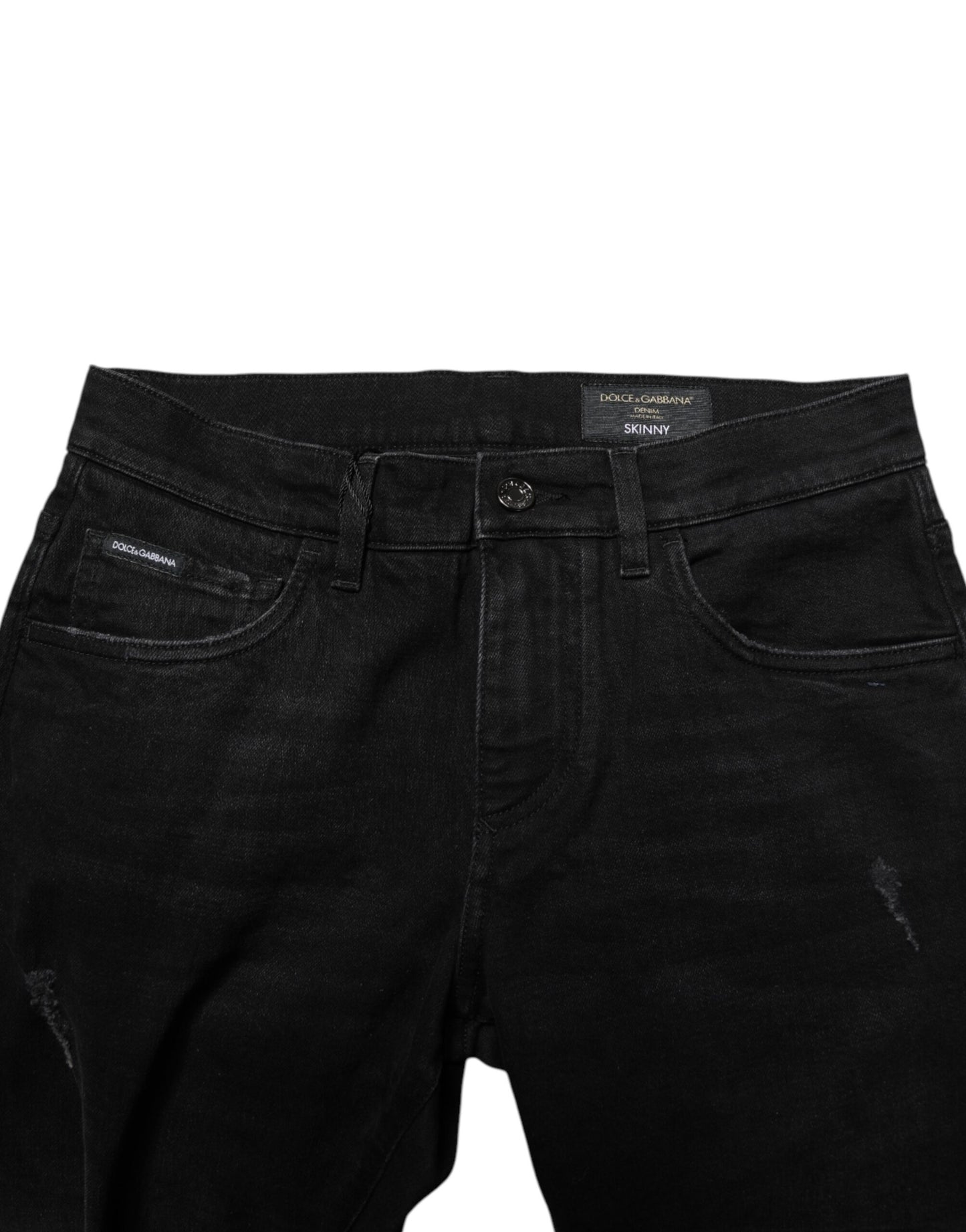 Dolce & Gabbana Schwarze Skinny-Jeans aus Baumwolle für Herren