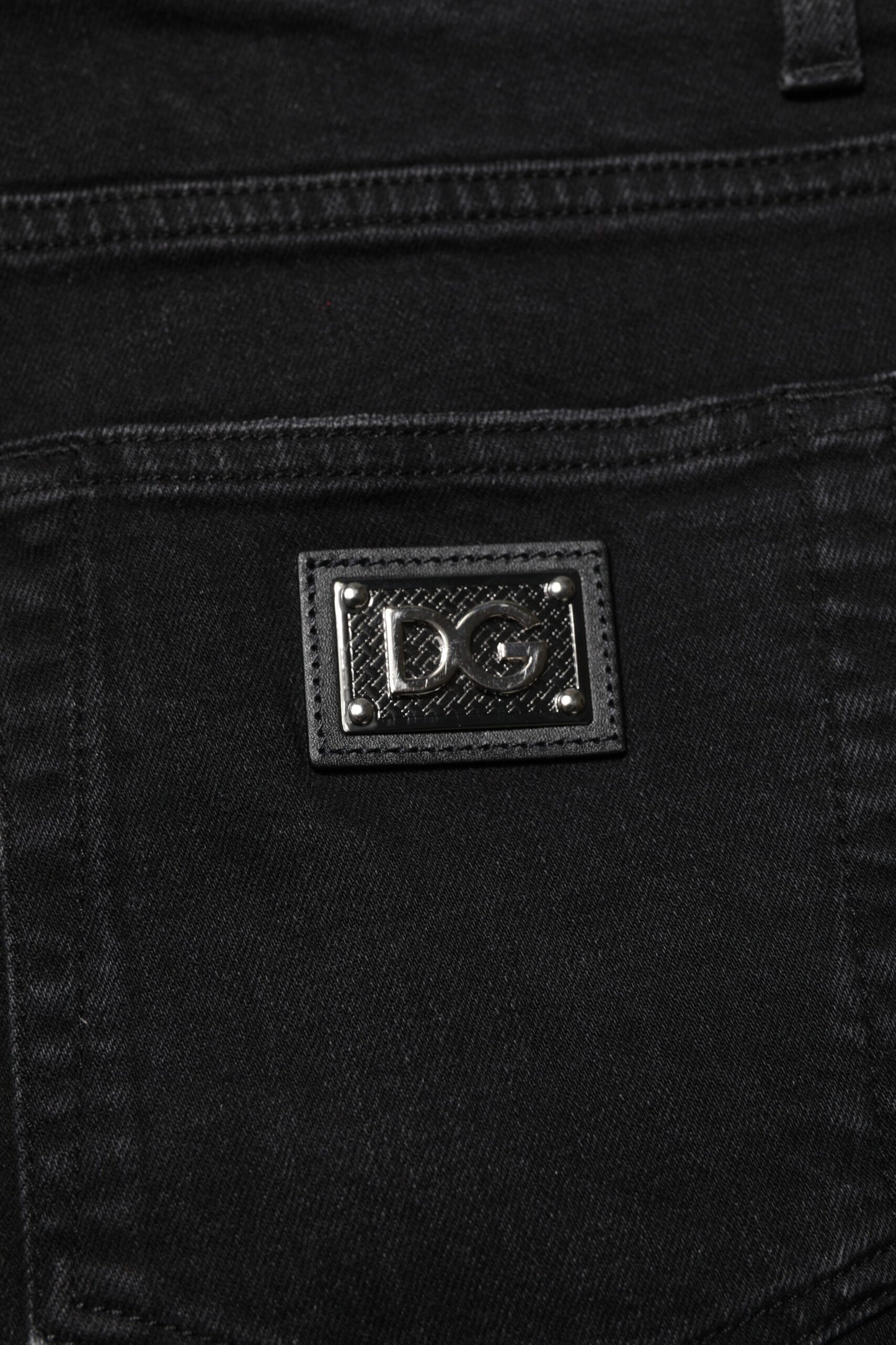 Dolce & Gabbana Schwarze Skinny-Jeans aus Baumwolle für Herren