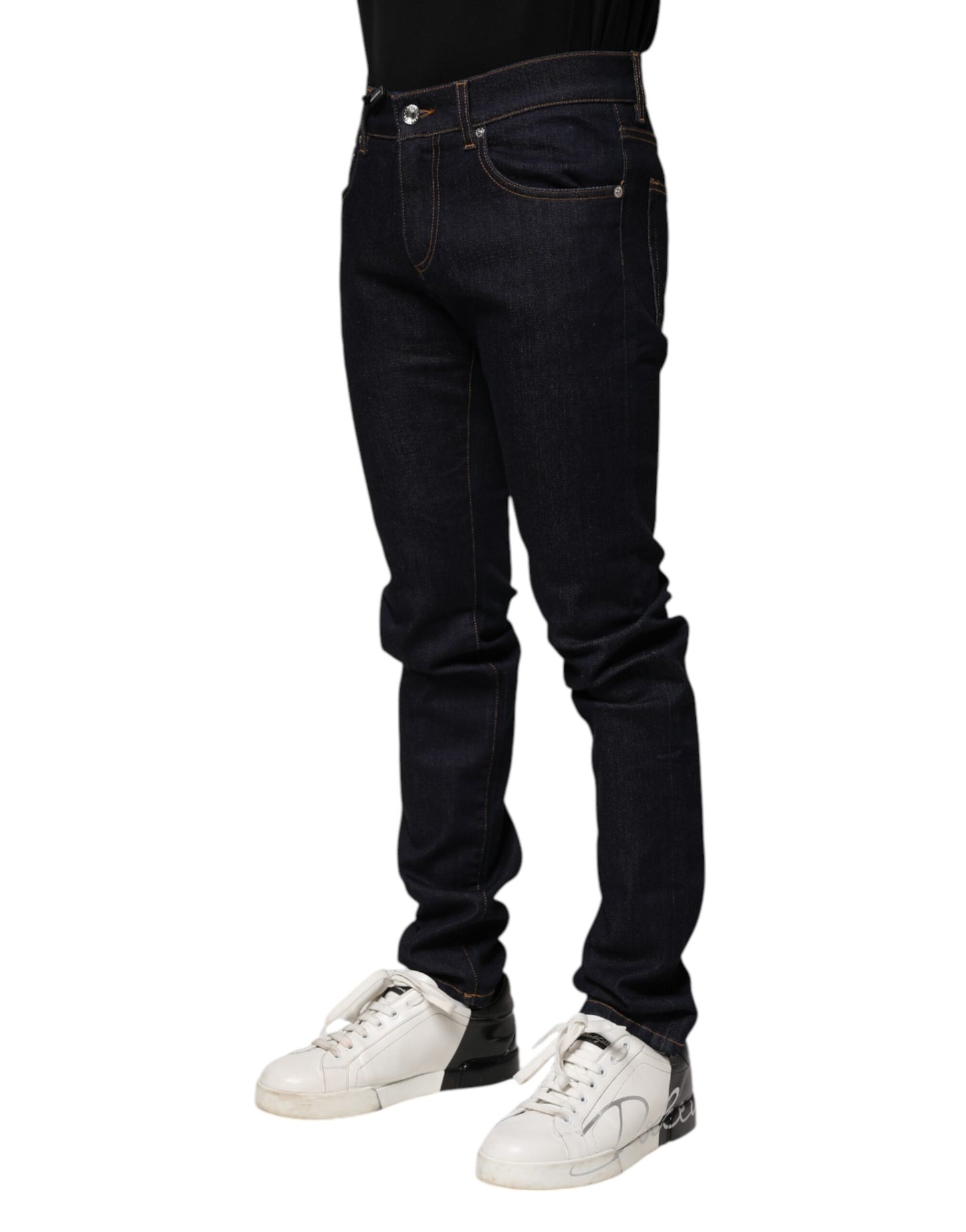 Dolce & Gabbana Schwarze Skinny-Jeans aus Baumwolle für Herren