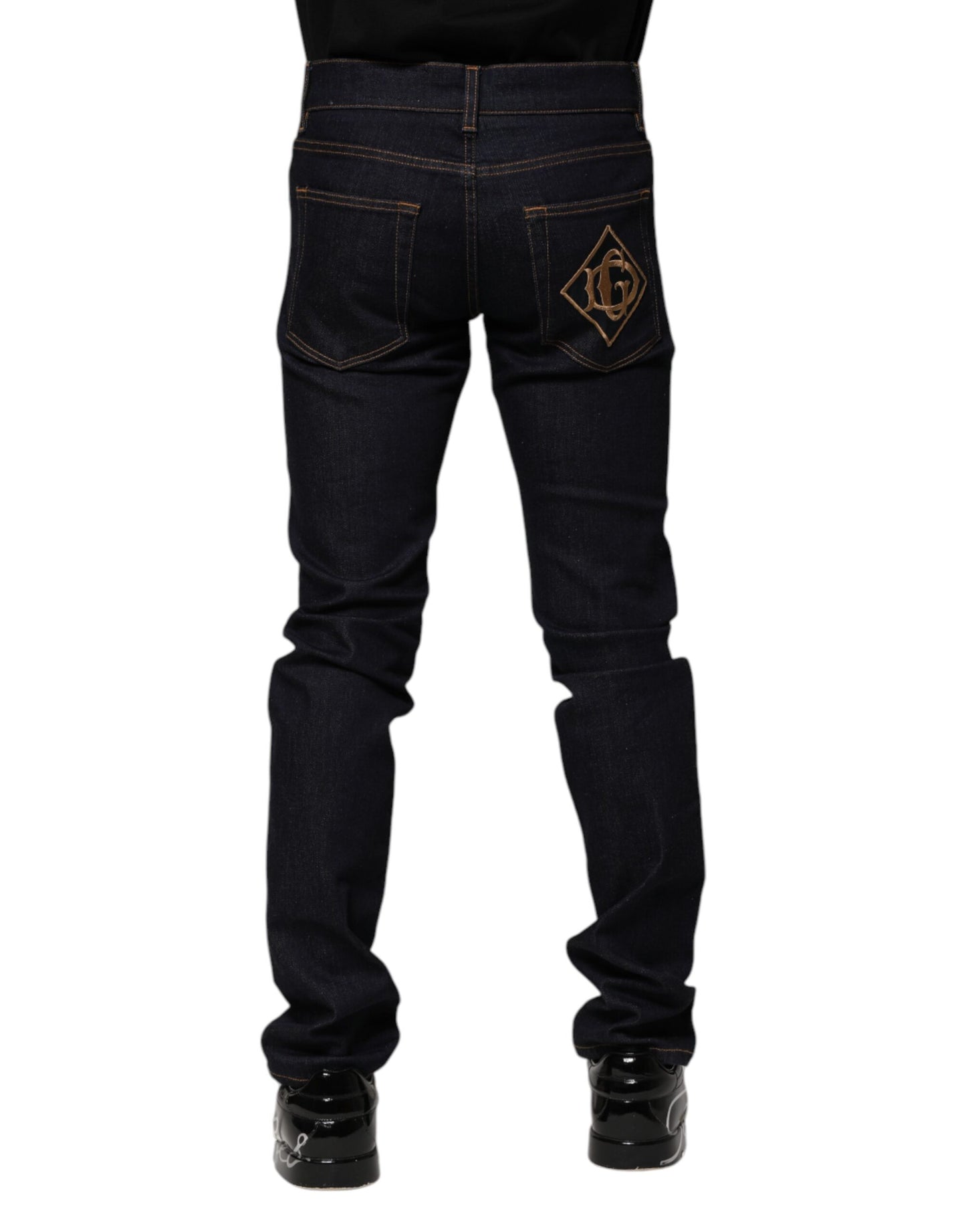 Dolce & Gabbana Schwarze Skinny-Jeans aus Baumwolle für Herren