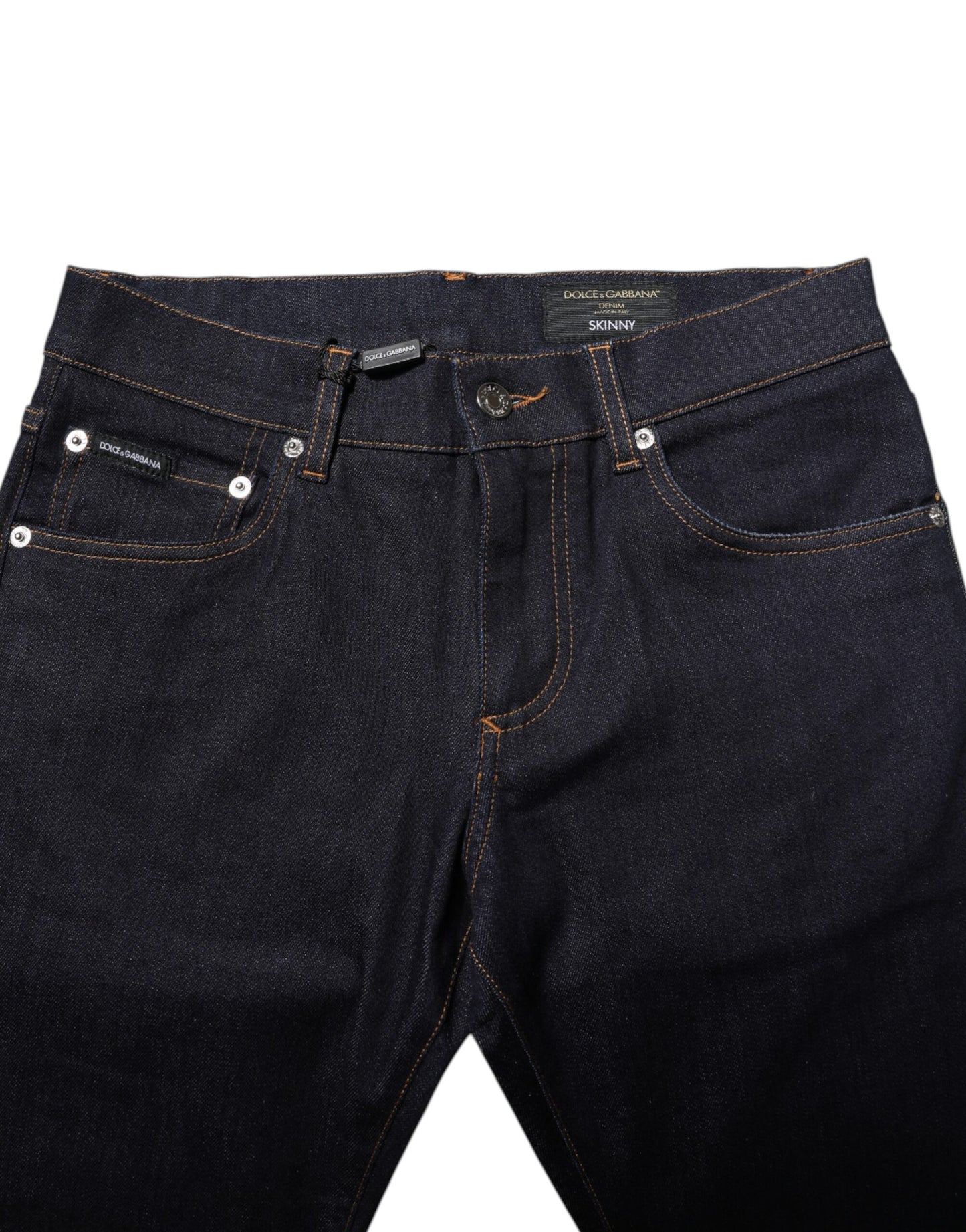 Dolce & Gabbana Schwarze Skinny-Jeans aus Baumwolle für Herren