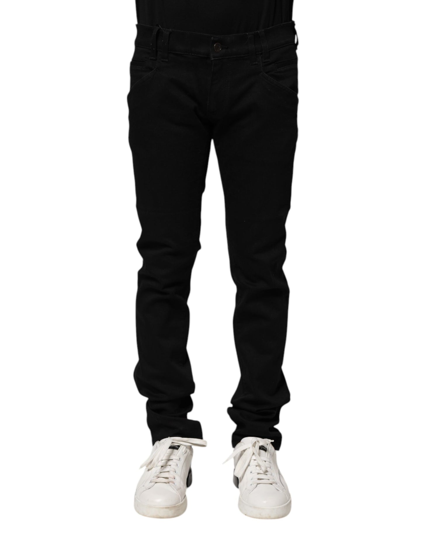 Dolce & Gabbana Schwarze Skinny-Jeans aus Baumwolle für Herren