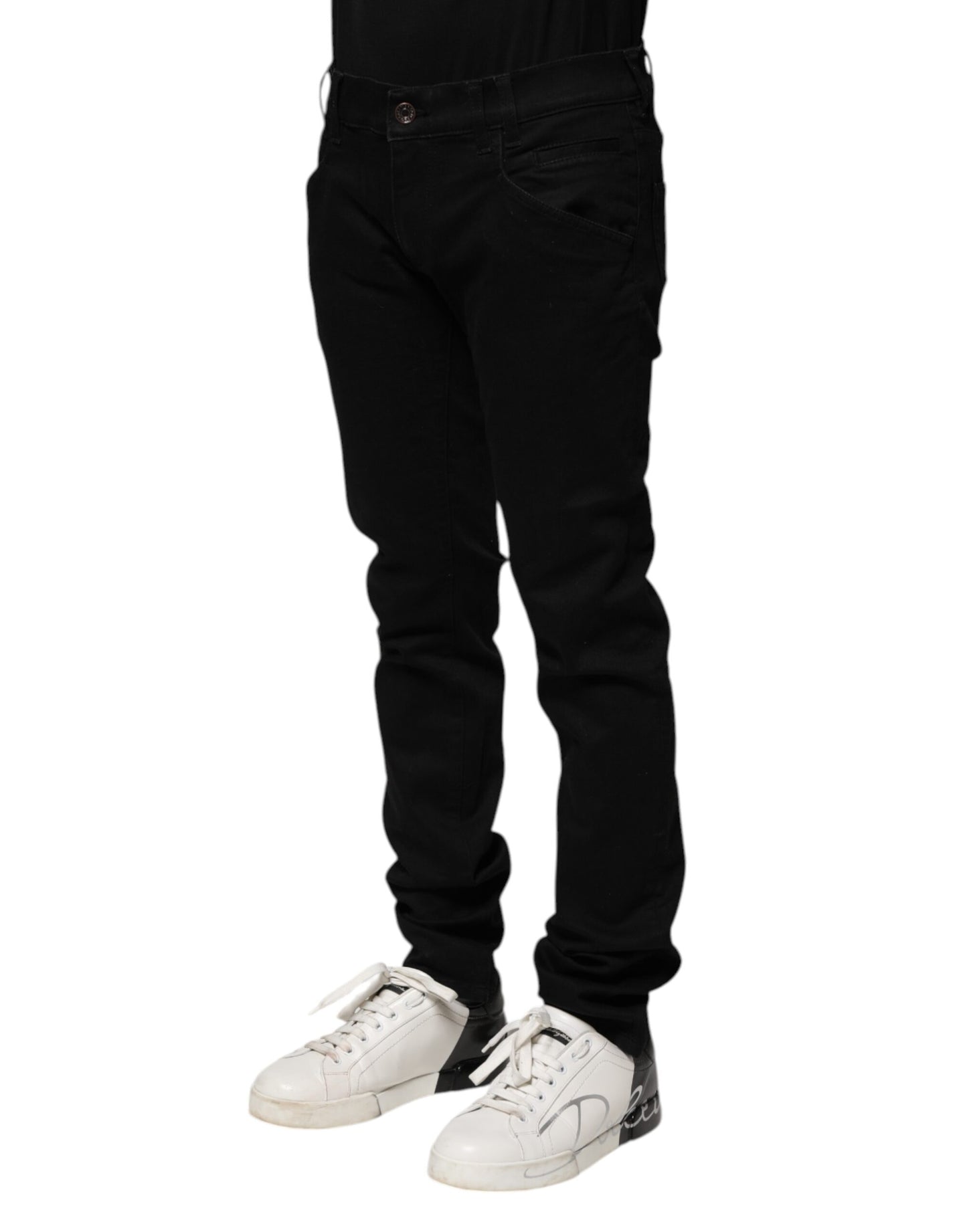 Dolce & Gabbana Schwarze Skinny-Jeans aus Baumwolle für Herren