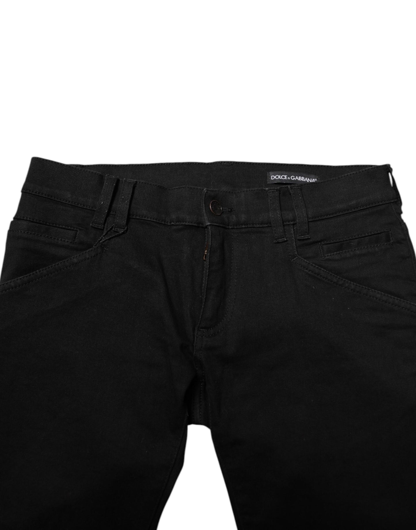 Dolce & Gabbana Schwarze Skinny-Jeans aus Baumwolle für Herren