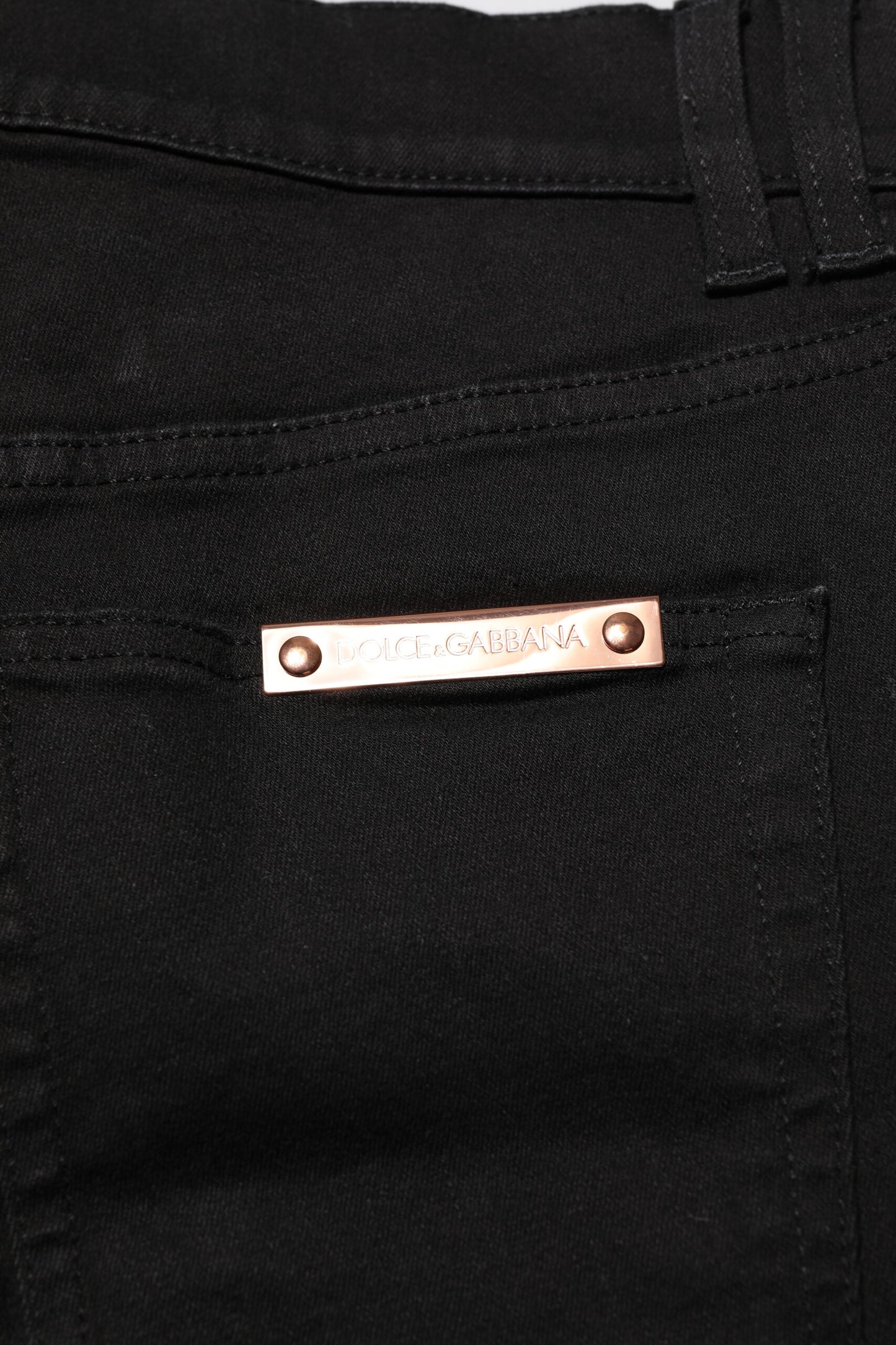 Dolce & Gabbana Schwarze Skinny-Jeans aus Baumwolle für Herren