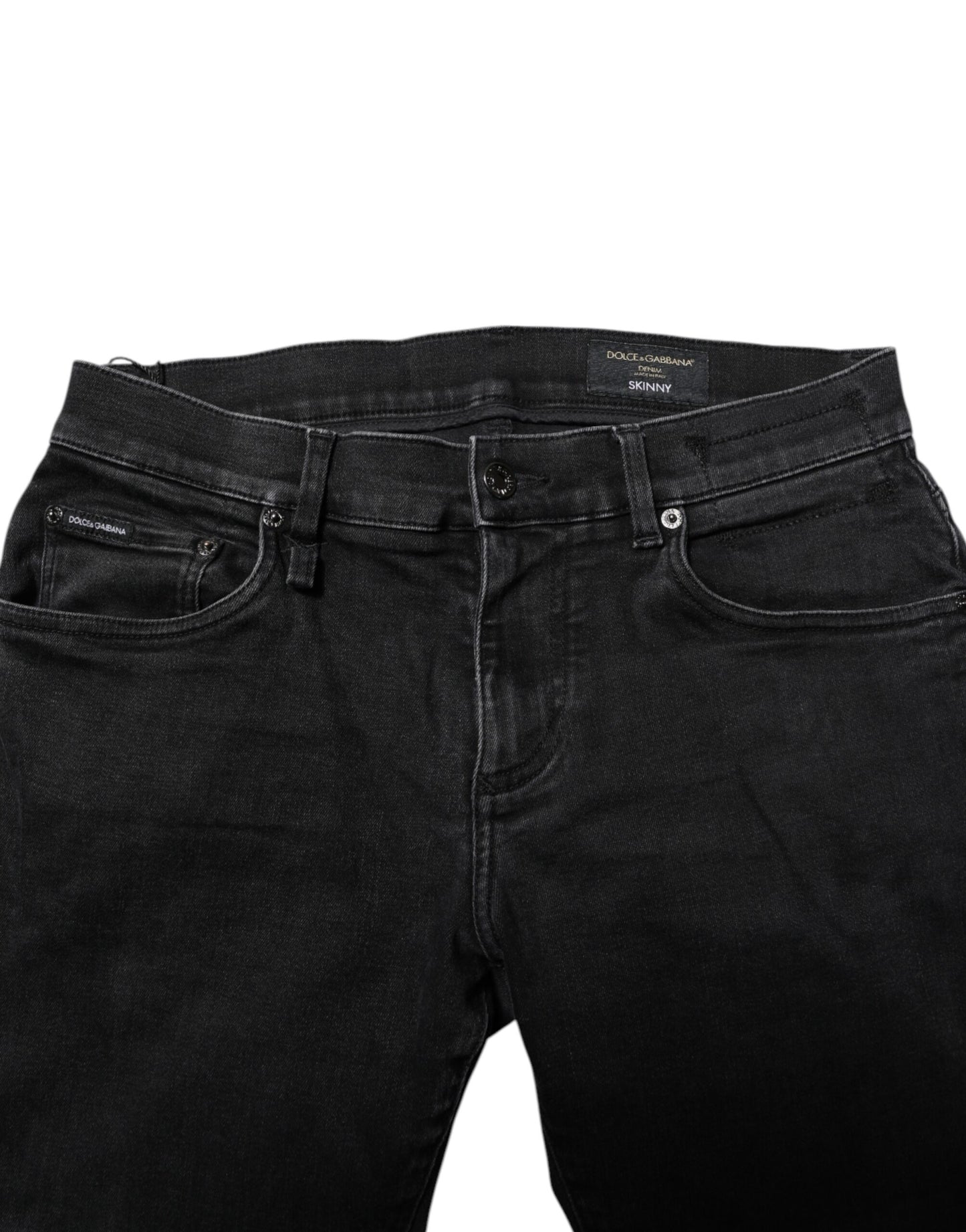 Dolce & Gabbana Schwarze Skinny-Jeans aus Baumwolle für Herren