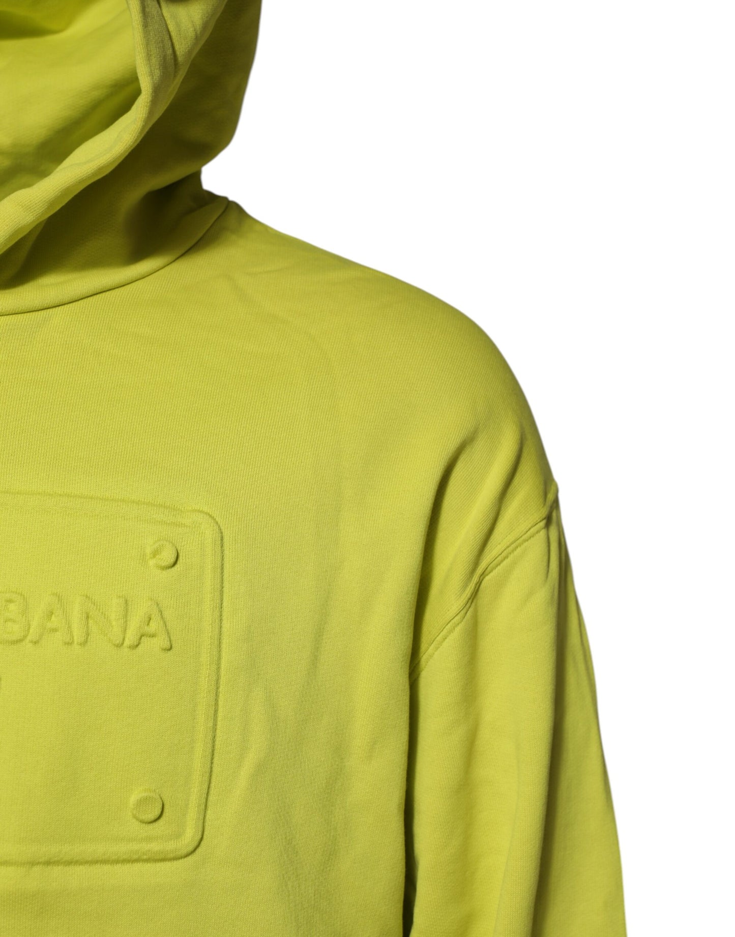 Dolce & Gabbana – Grünes Baumwoll-Sweatshirt mit Kapuze und Logo