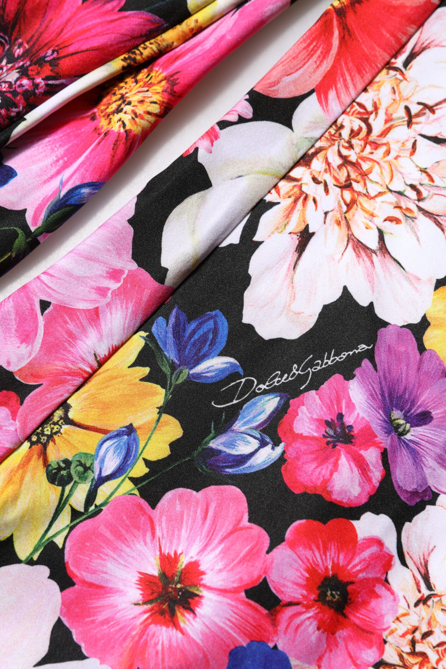 Dolce & Gabbana Leggings mit mehrfarbigem Blumenmuster und hoher Taille