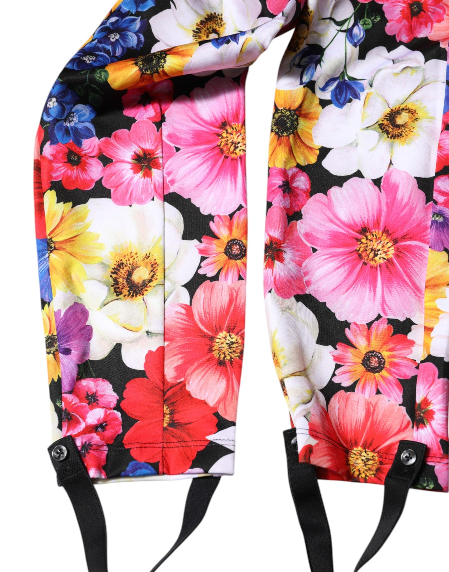 Dolce & Gabbana Leggings mit mehrfarbigem Blumenmuster und hoher Taille
