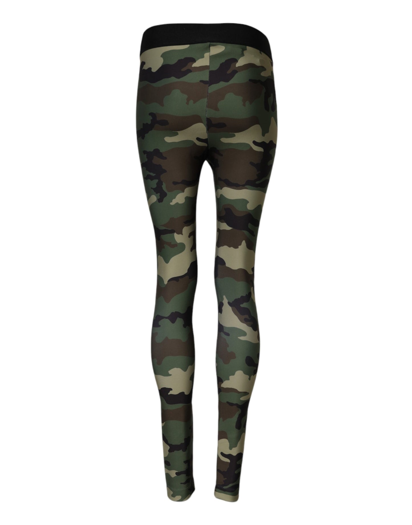 Dolce & Gabbana Leggings mit mehrfarbiger Camouflage-DG-Taille