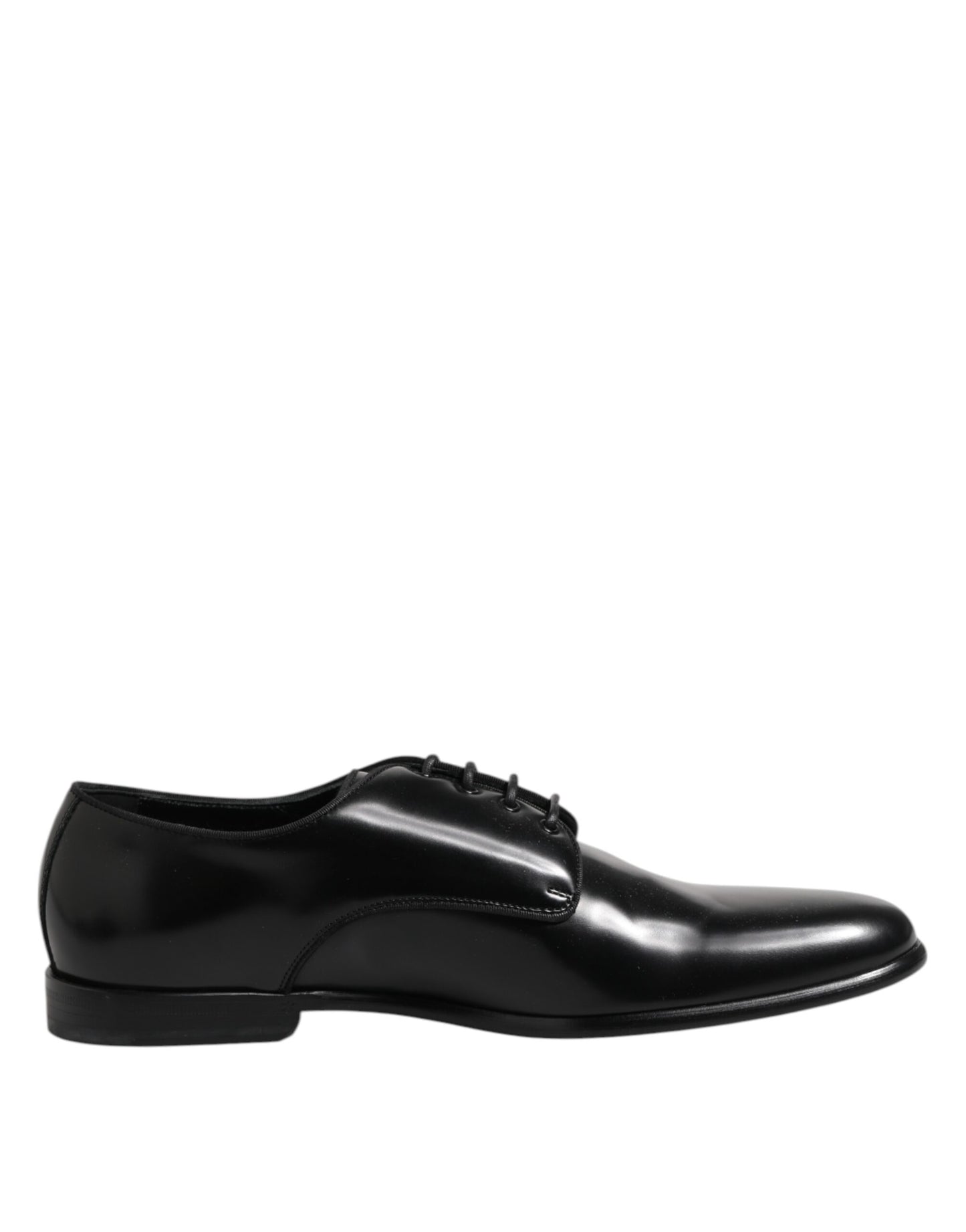 Dolce & Gabbana – Derby-Schnürschuhe aus schwarzem Leder für Herren