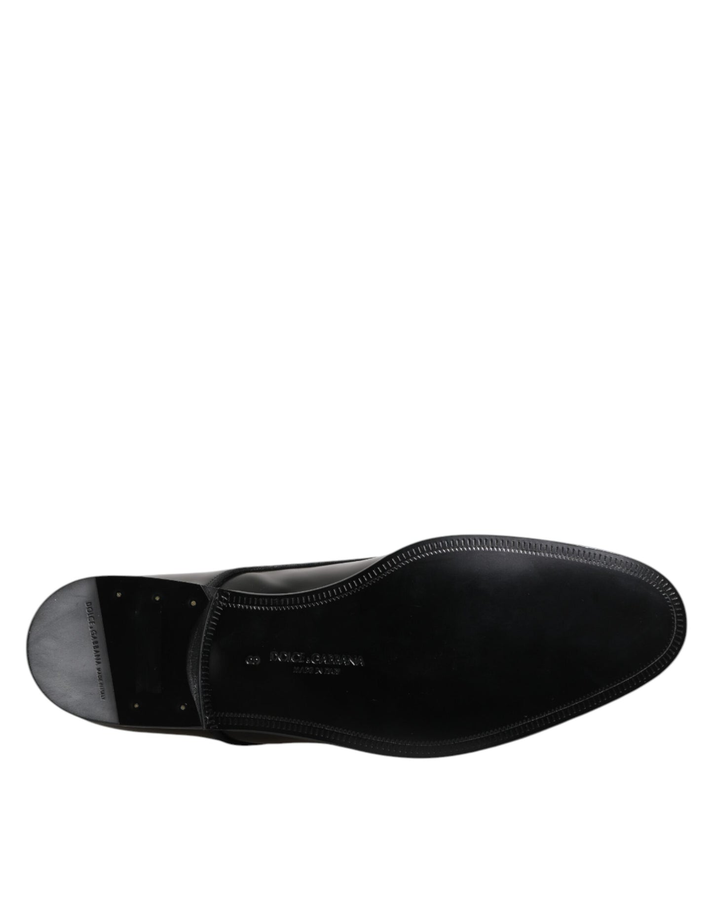 Dolce & Gabbana – Derby-Schnürschuhe aus schwarzem Leder für Herren