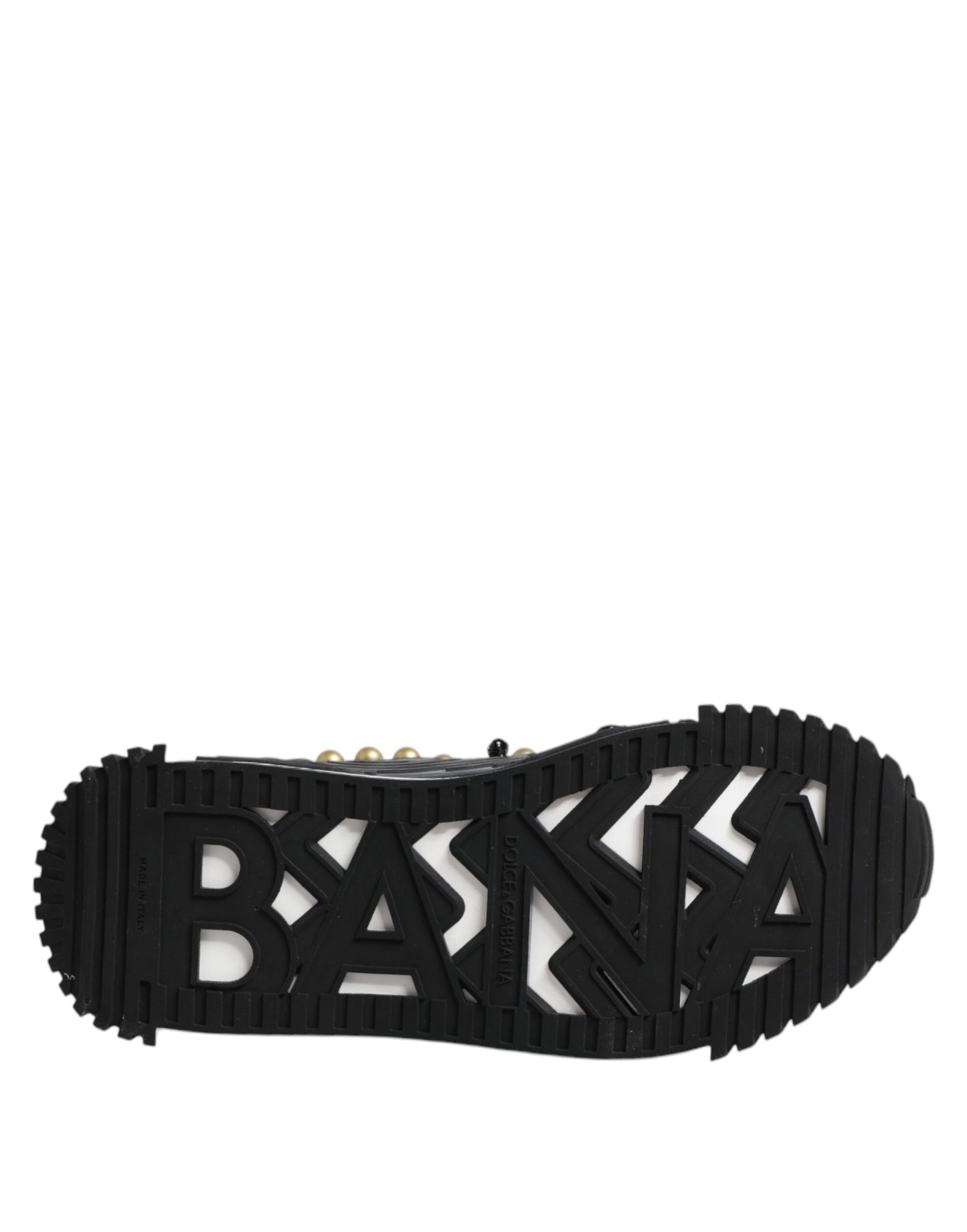 Dolce & Gabbana – Sandalen mit Knöchelriemen aus schwarzem Leder mit Nieten