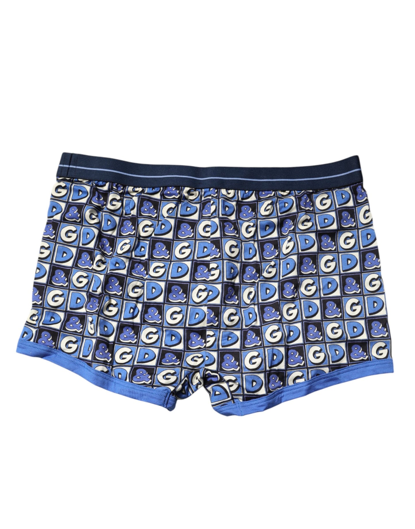 Dolce & Gabbana – Boxershorts aus Baumwolle mit Logo-Print in regulärer Passform, Blau