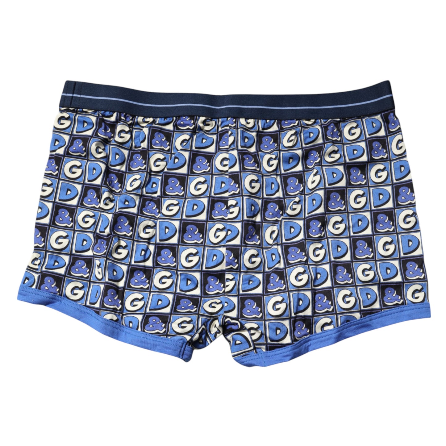Dolce & Gabbana – Boxershorts aus Baumwolle mit Logo-Print in regulärer Passform, Blau