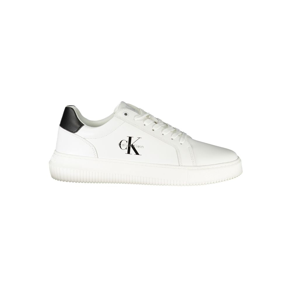 Calvin Klein Herren-Sneaker aus weißem Leder